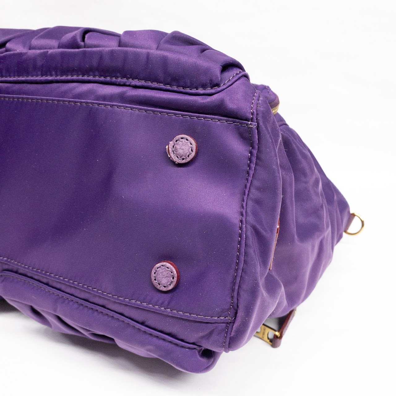 MZ Wallace Plum Nylon Shoulder Bag