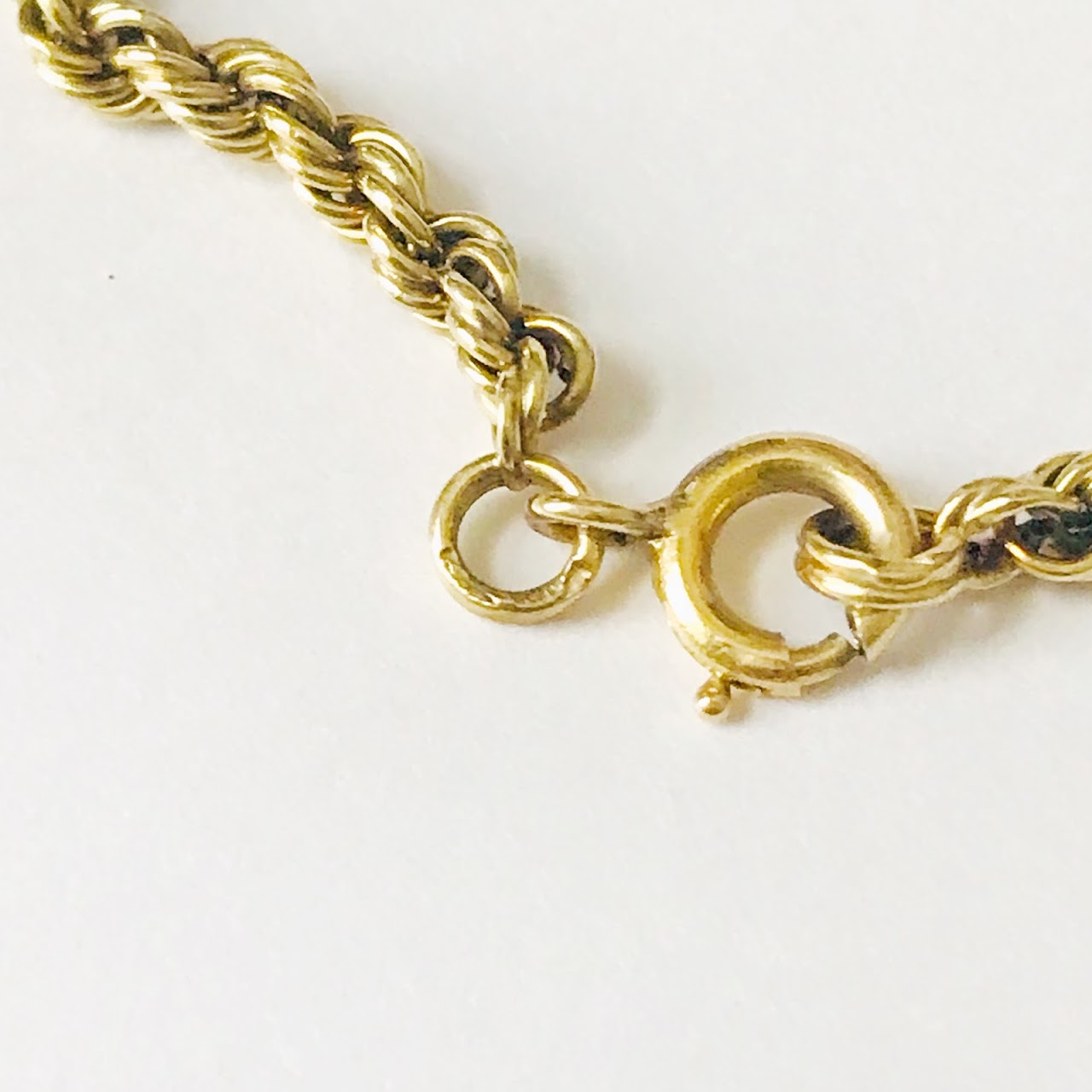 14K Gold Twist Chain Bracelet