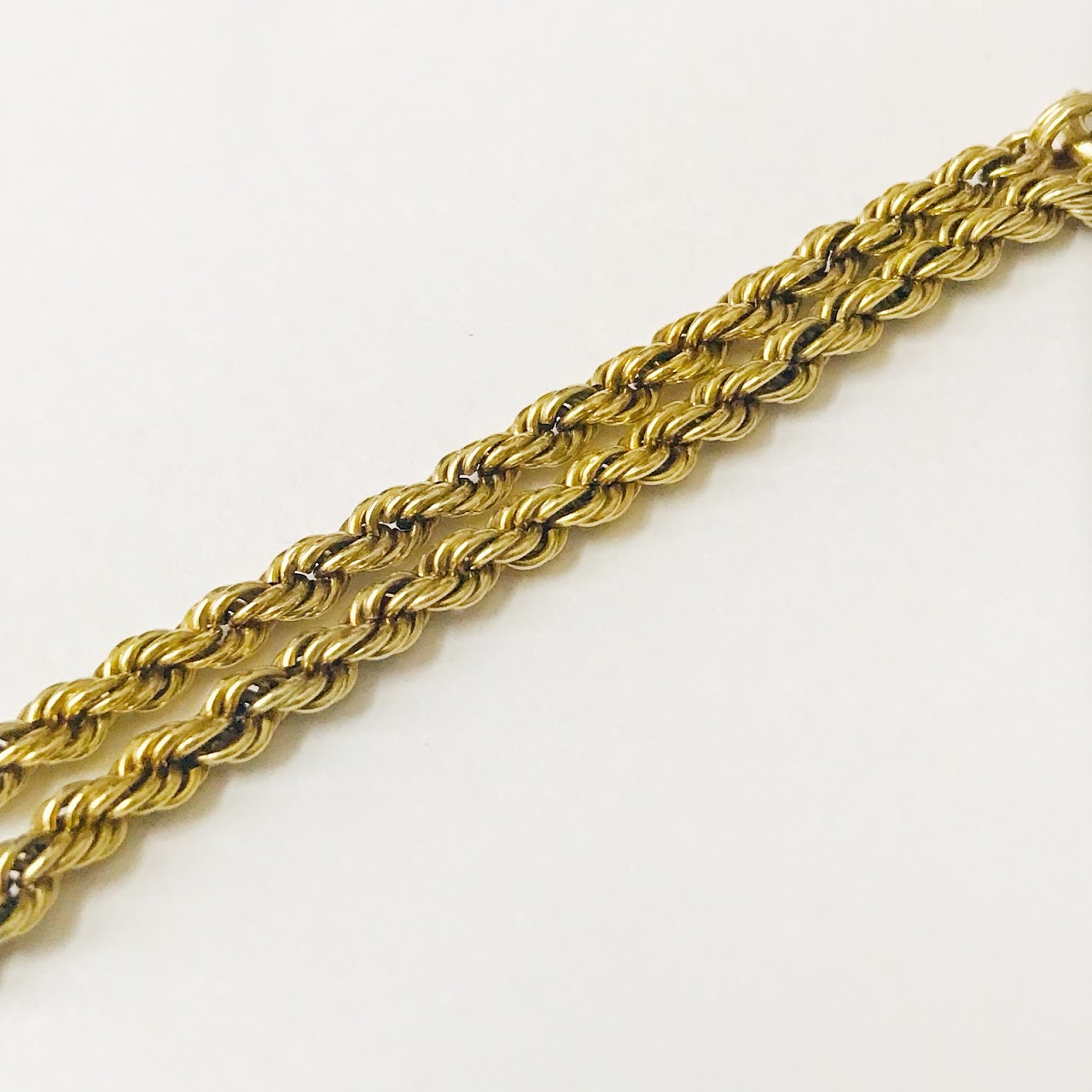 14K Gold Twist Chain Bracelet