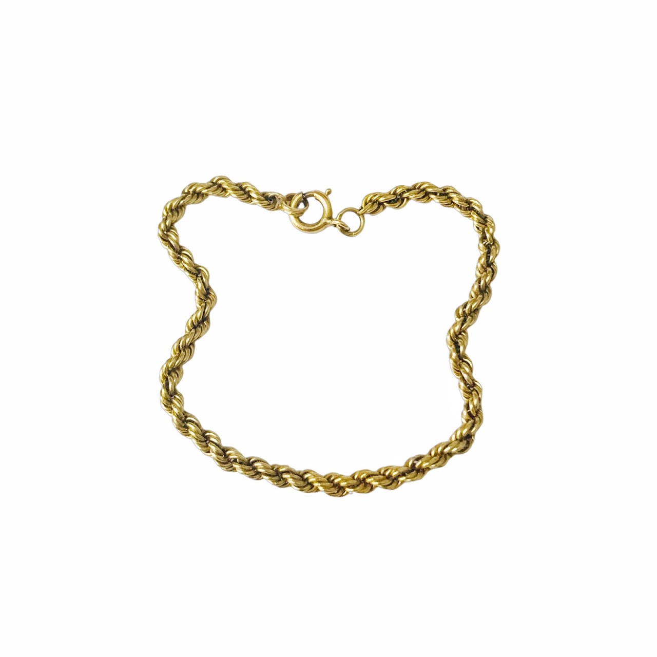 14K Gold Twist Chain Bracelet