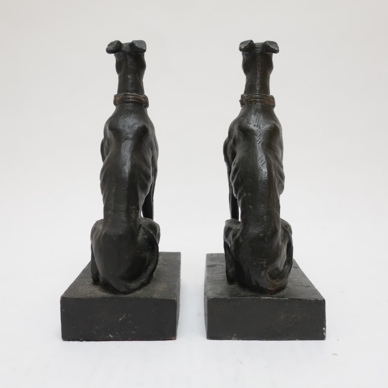 Bronze Greyhound Bookends