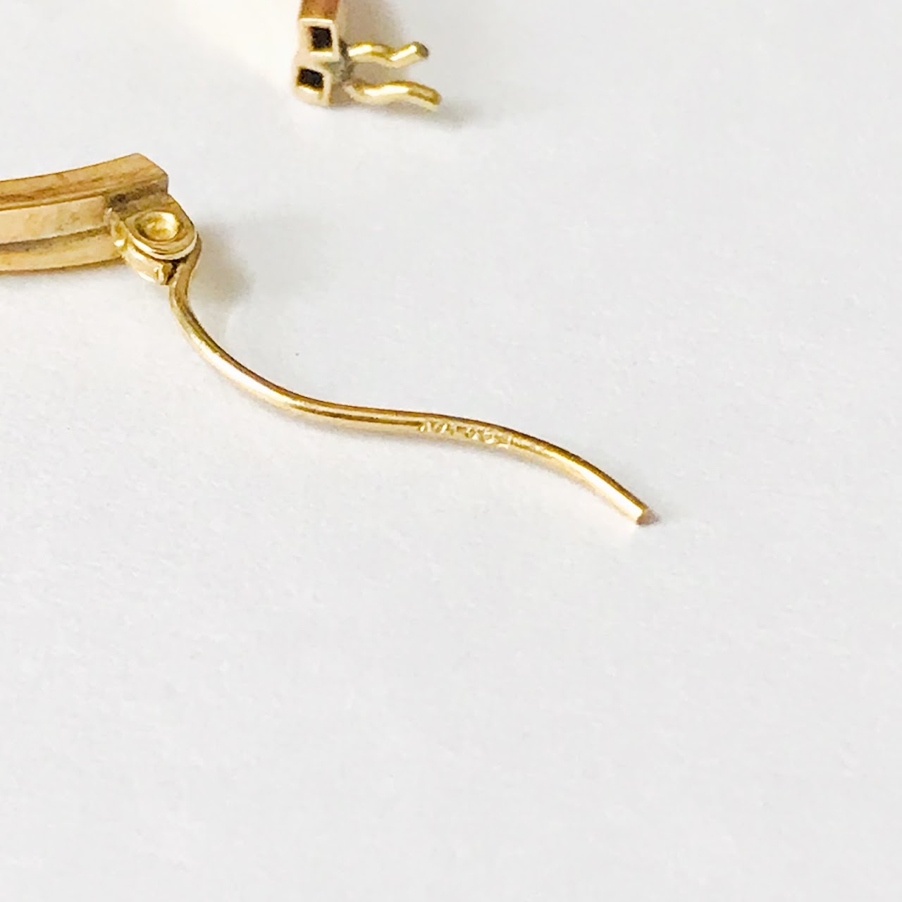 14K Gold Double Hoop Earrings