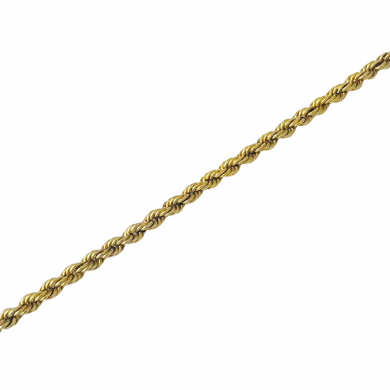 14K Gold Twist Chain Bracelet