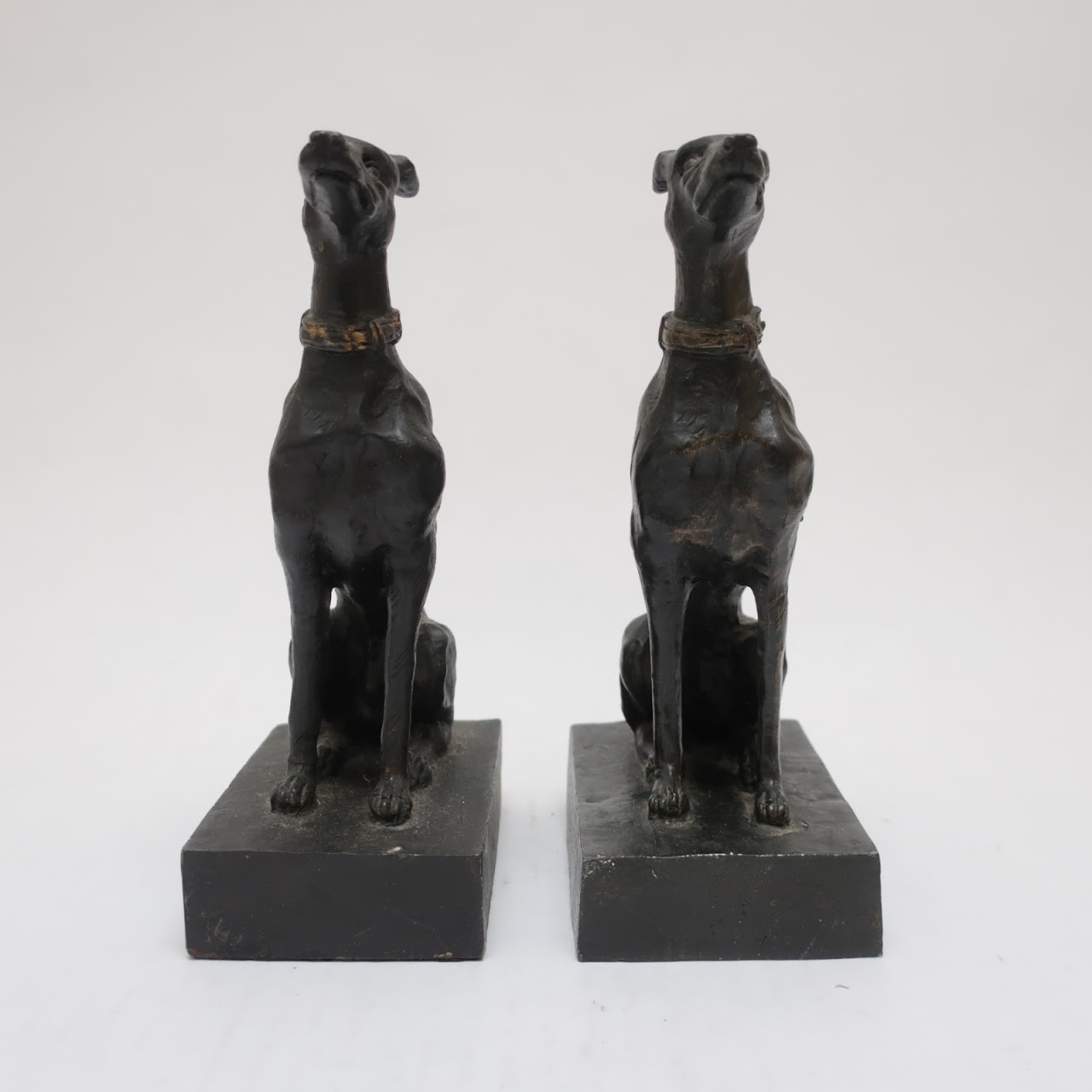 Bronze Greyhound Bookends