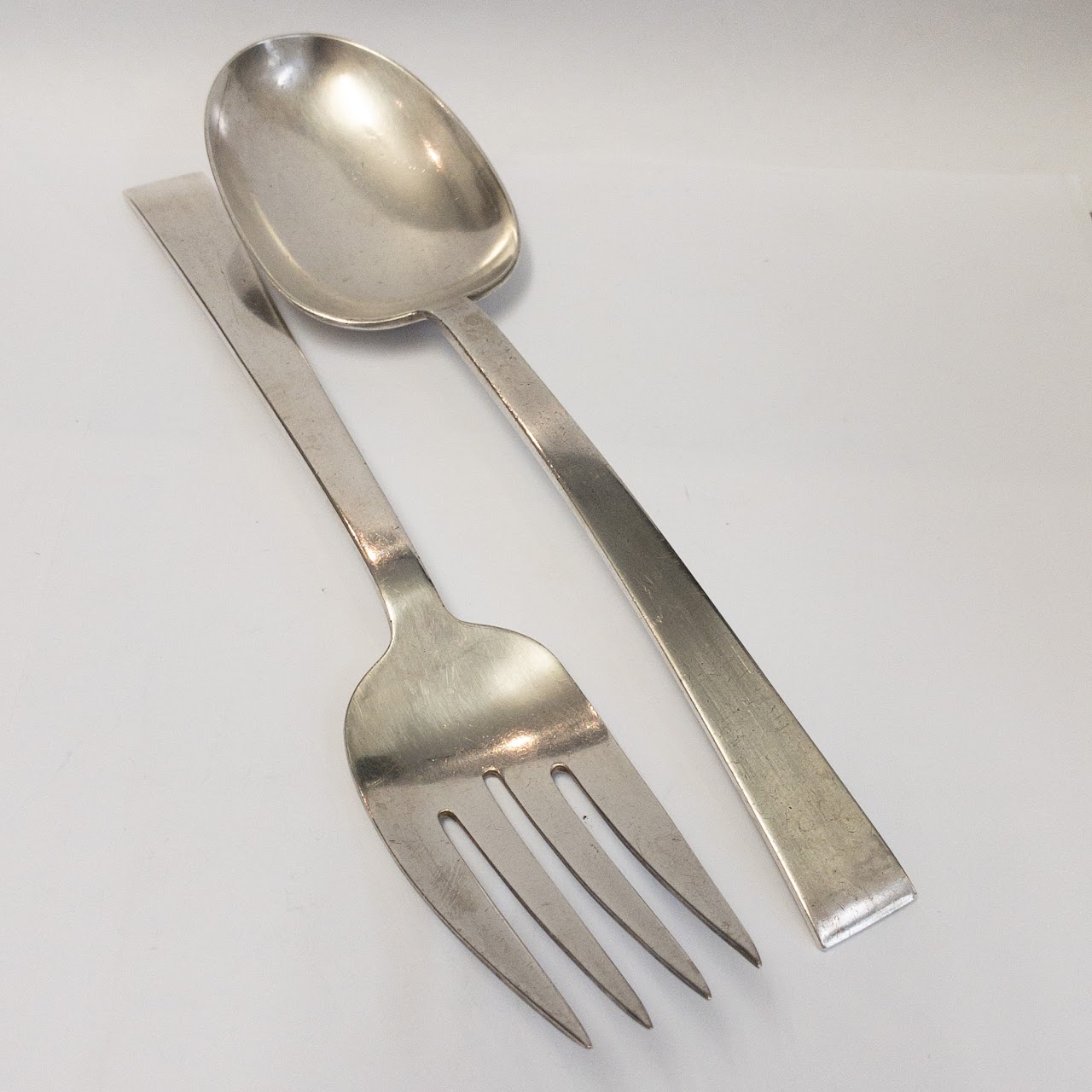 Sterling Silver Serving Fork & Spoon