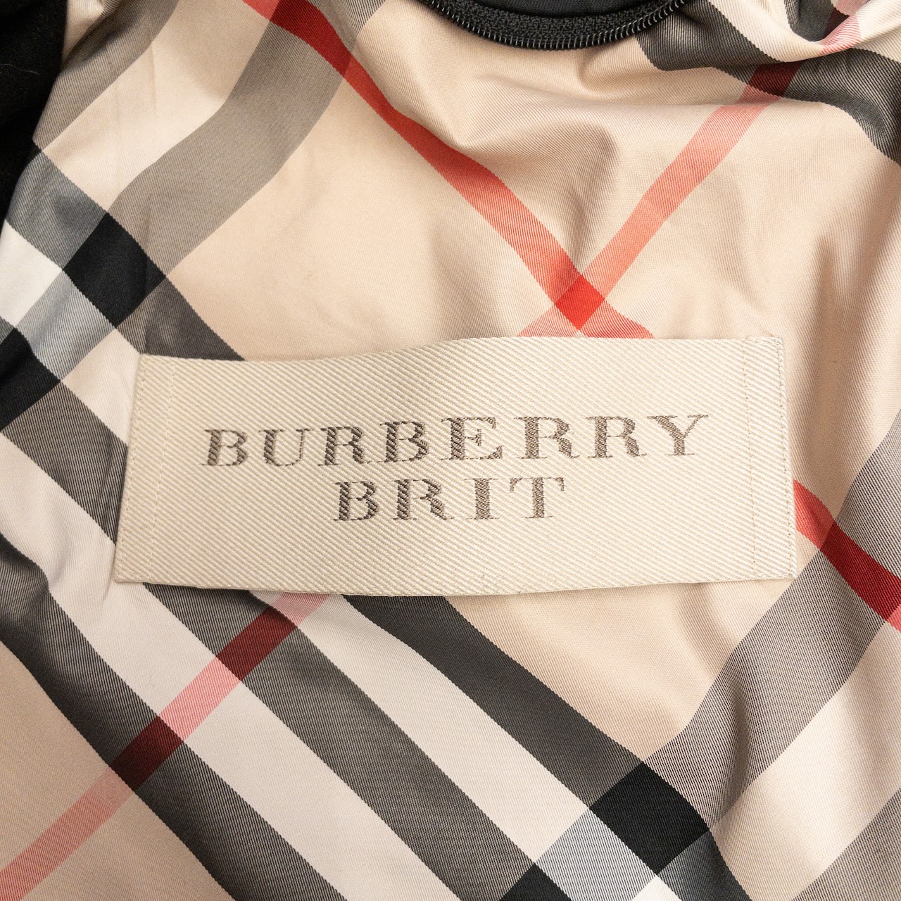 Burberry Brit Black Vest Lined Coat