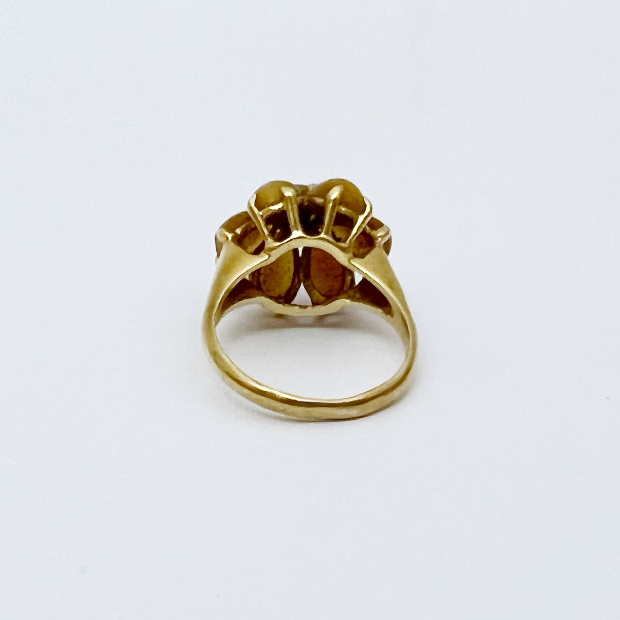 14K Gold & Resin Cabochon Ring