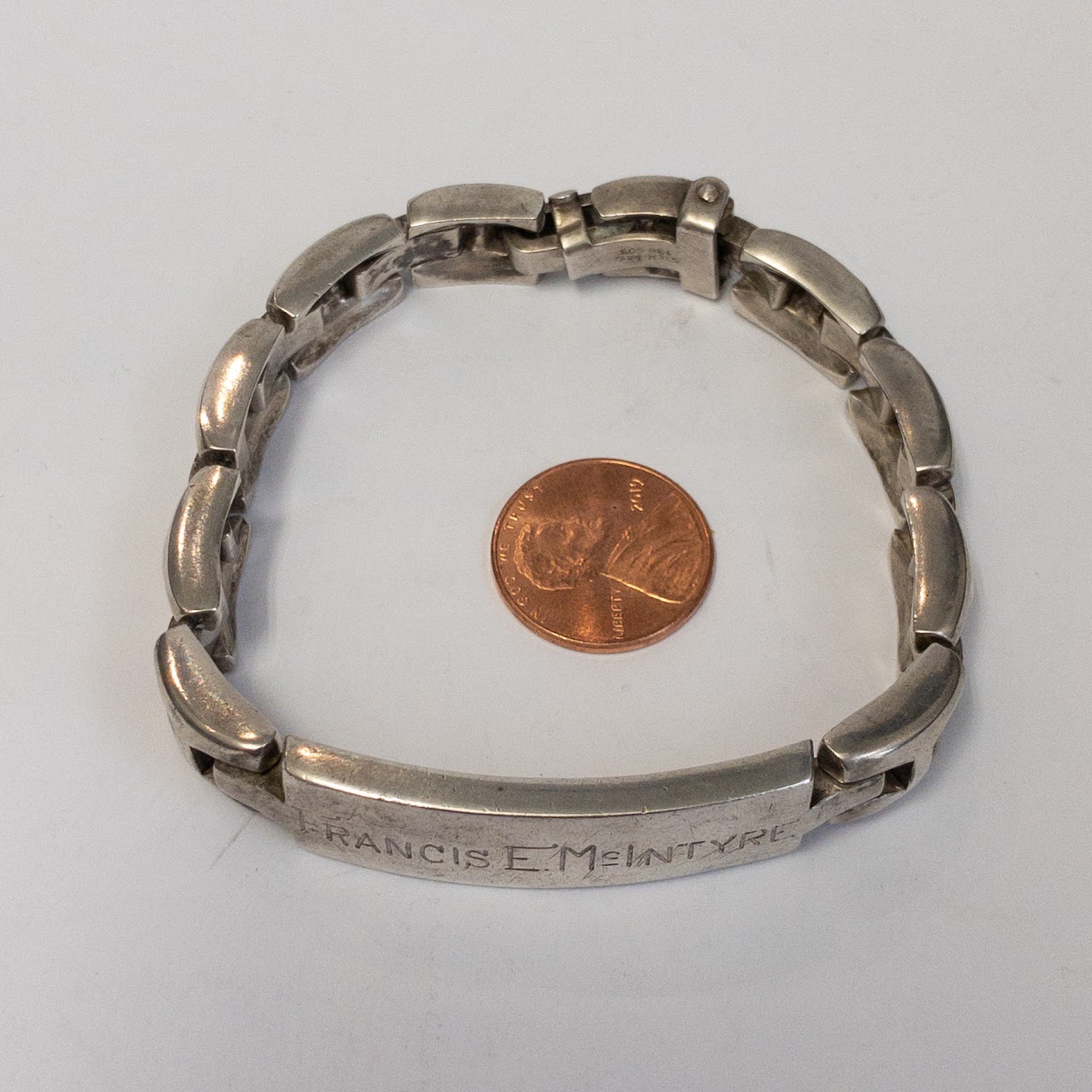 Sterling Silver Engraved Bracelet