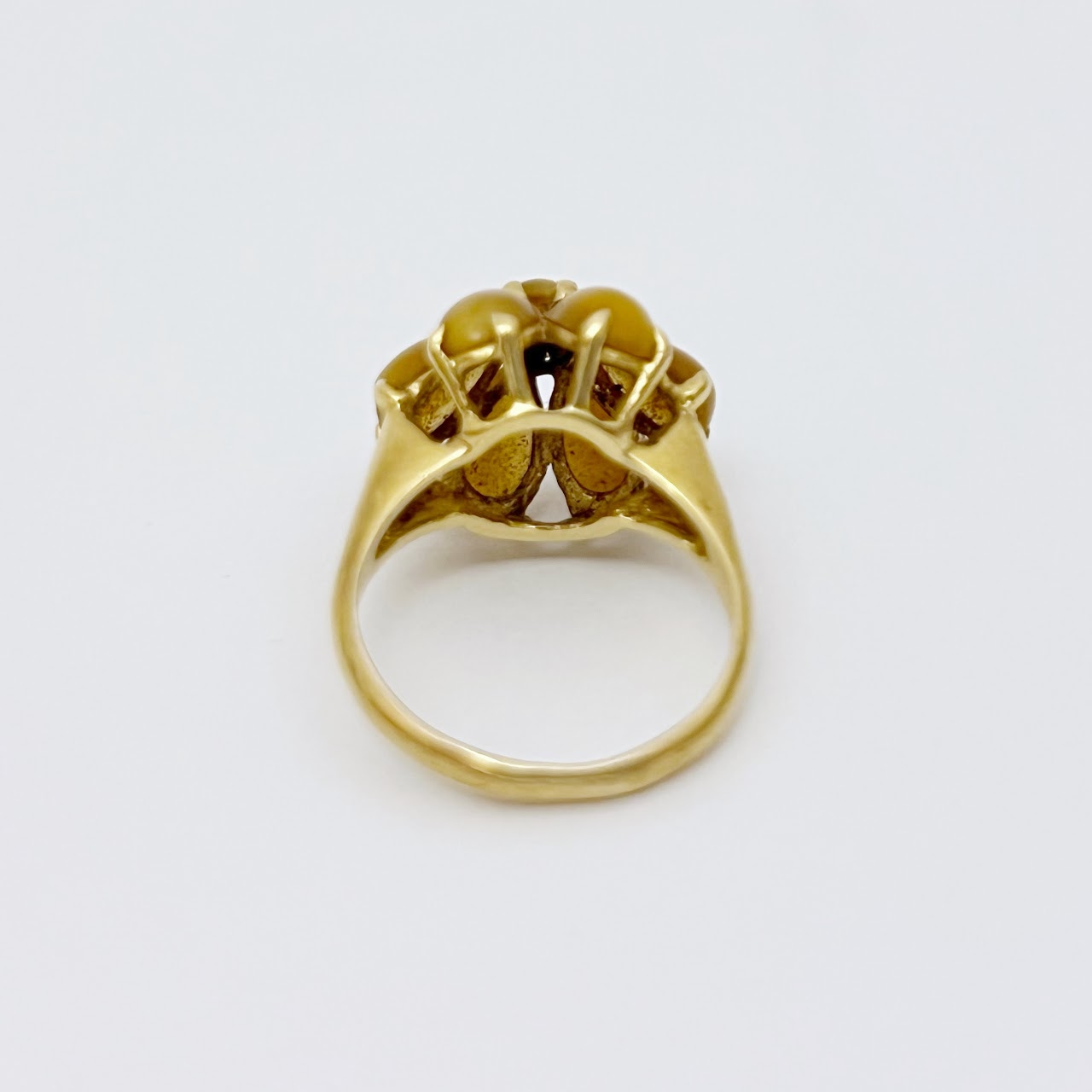 14K Gold & Resin Cabochon Ring