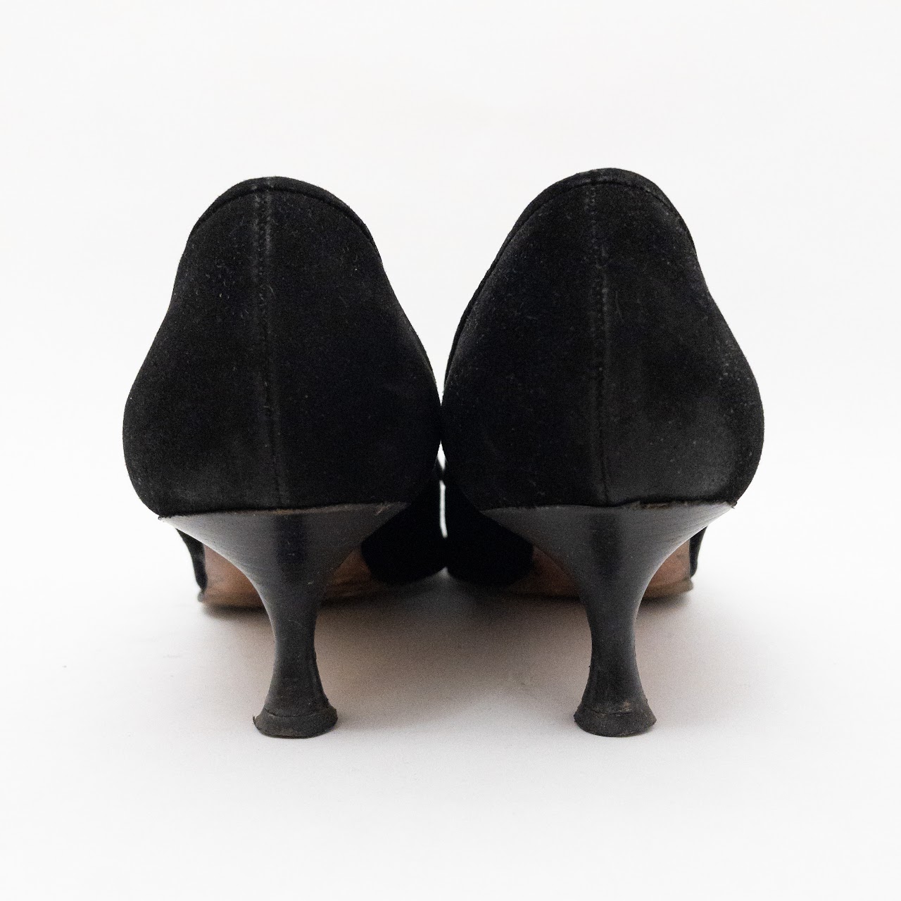 Manolo Blahnik Black Suede Heels