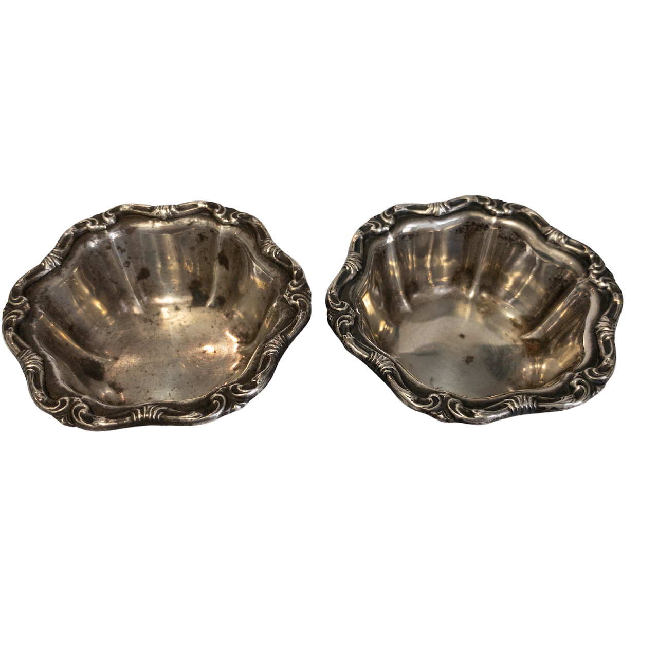 Birks Sterling Silver Salt Cellar Pair