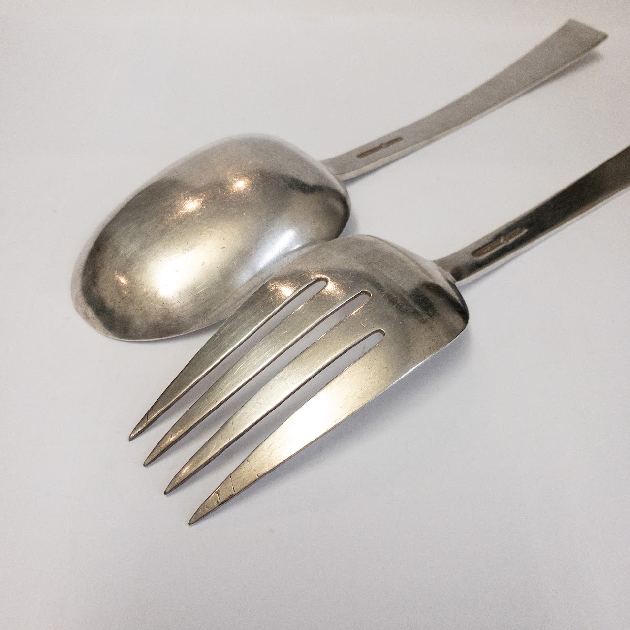 Sterling Silver Serving Fork & Spoon