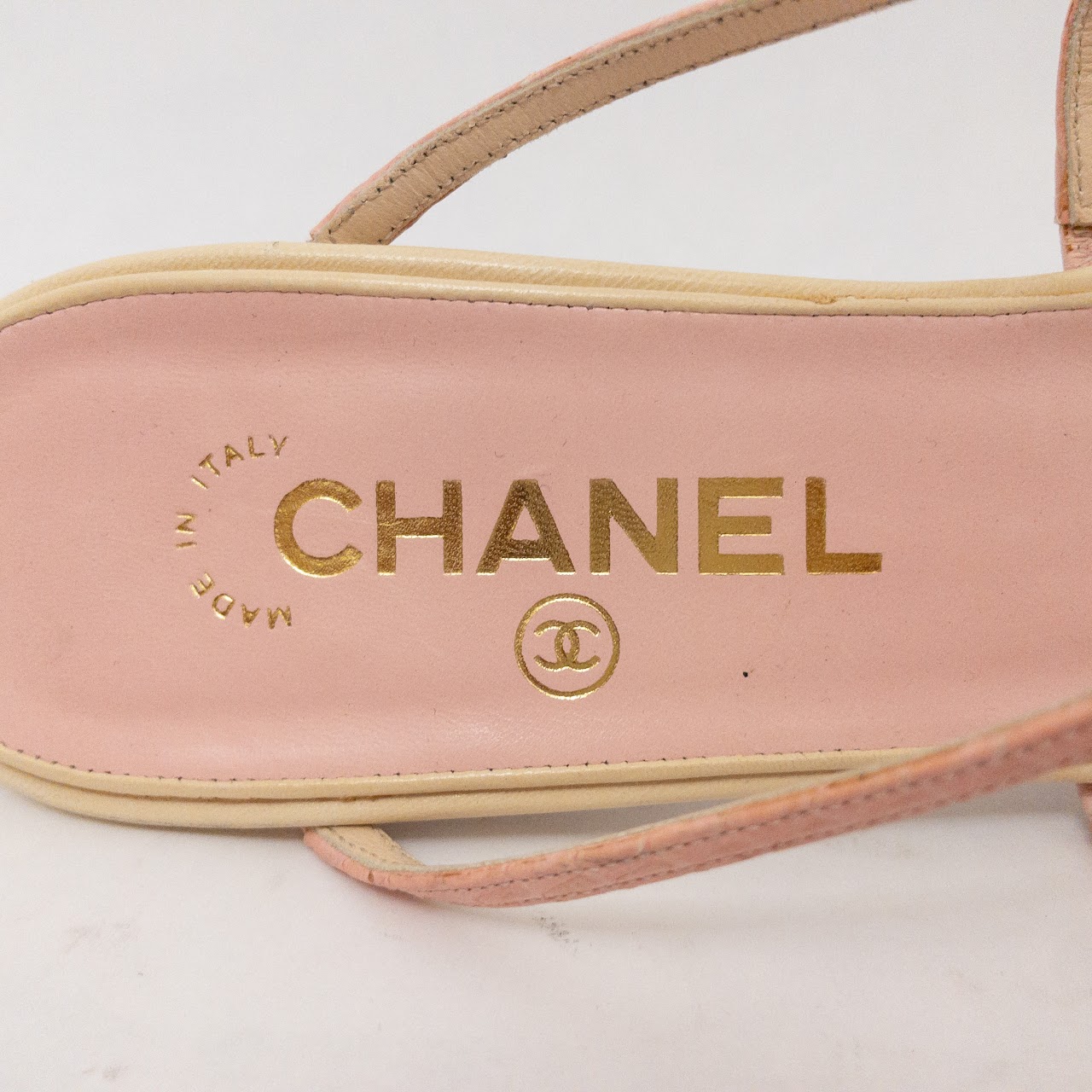 Chanel Pink Rose Sandals