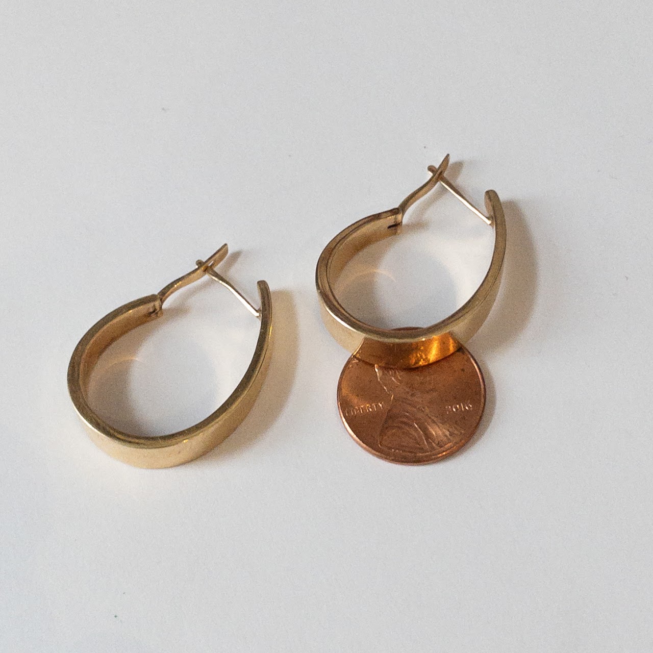 14K Gold Hoop Earrings