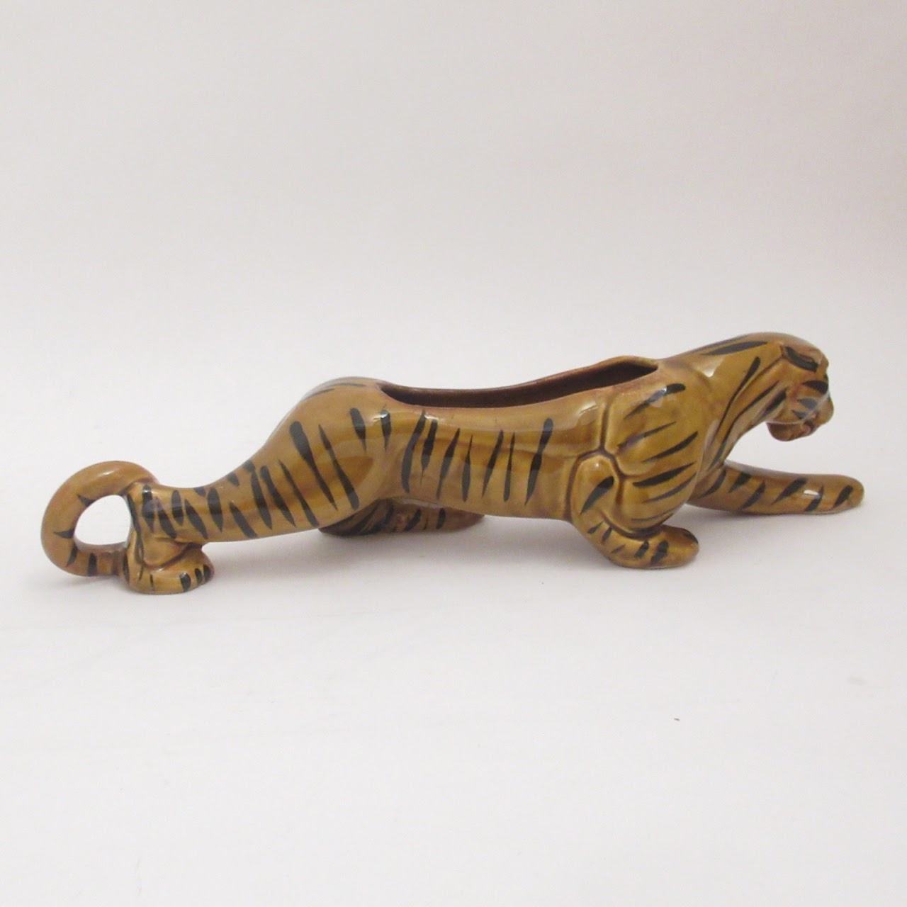 Ceramic Tiger Vintage Planter