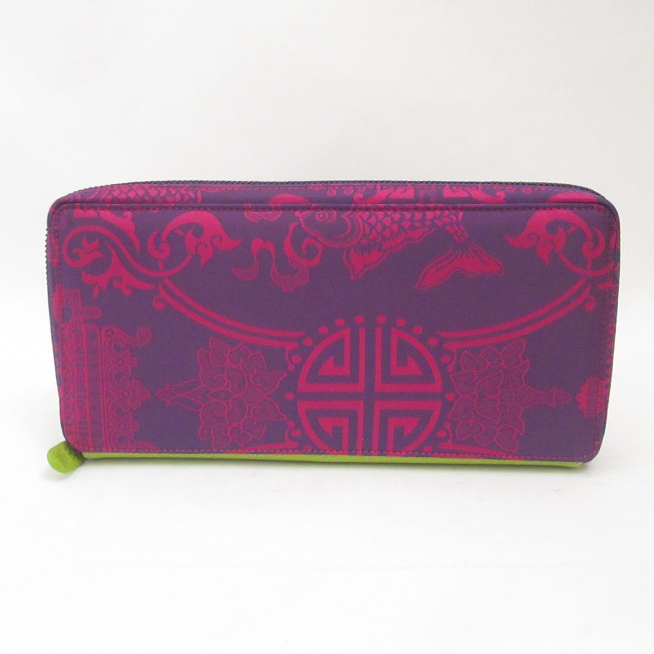 Shanghai Tang MINT Silk & Leather Travel Wallet