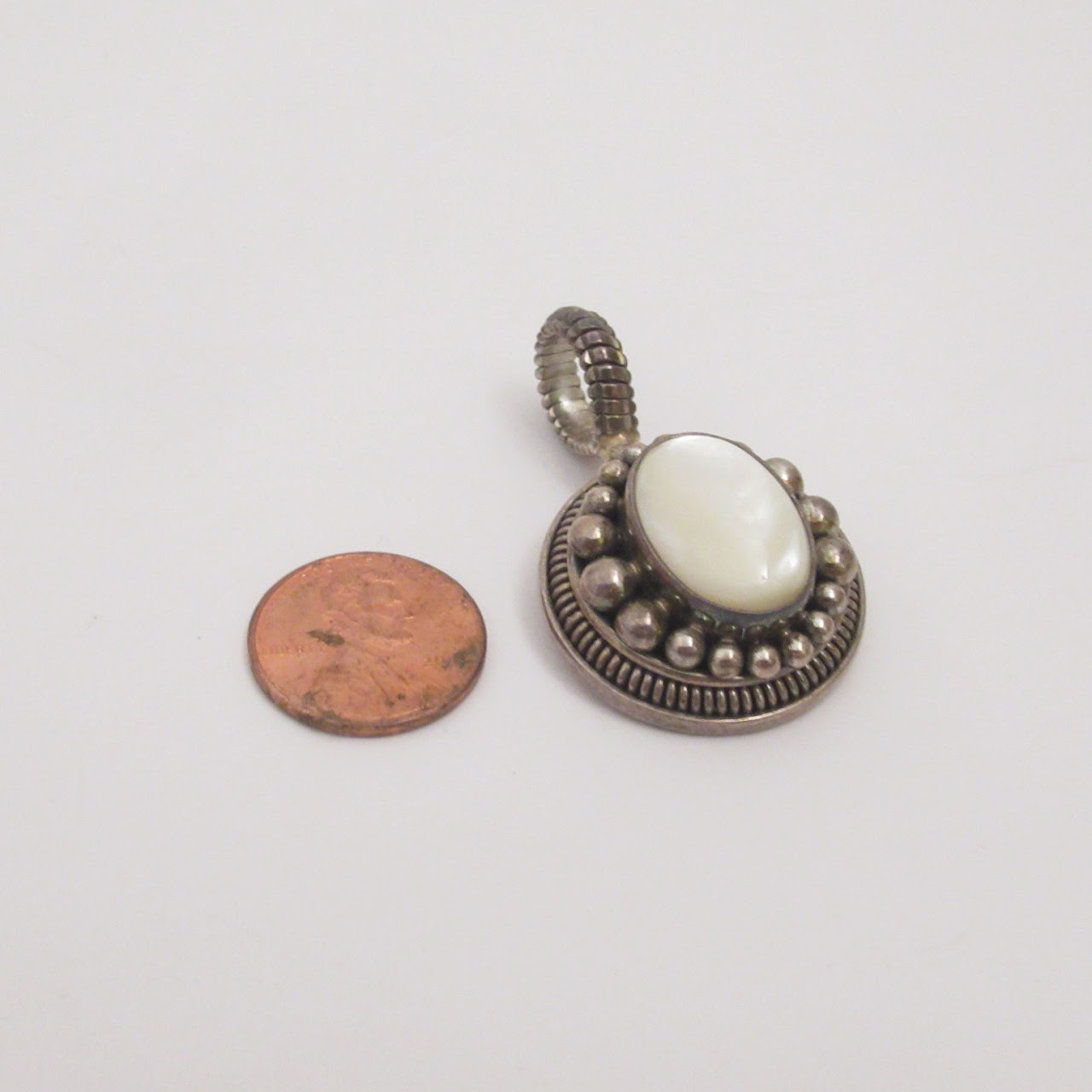 Sterling Silver & Mother-Of-Pearl Pendant