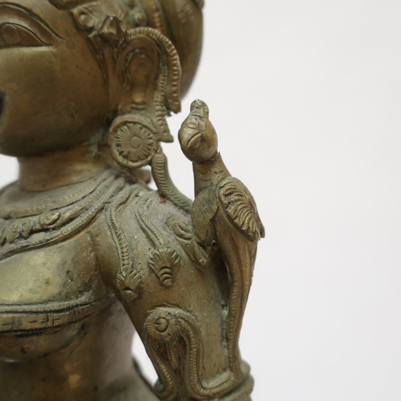 Brass Hindu Goddess Statue