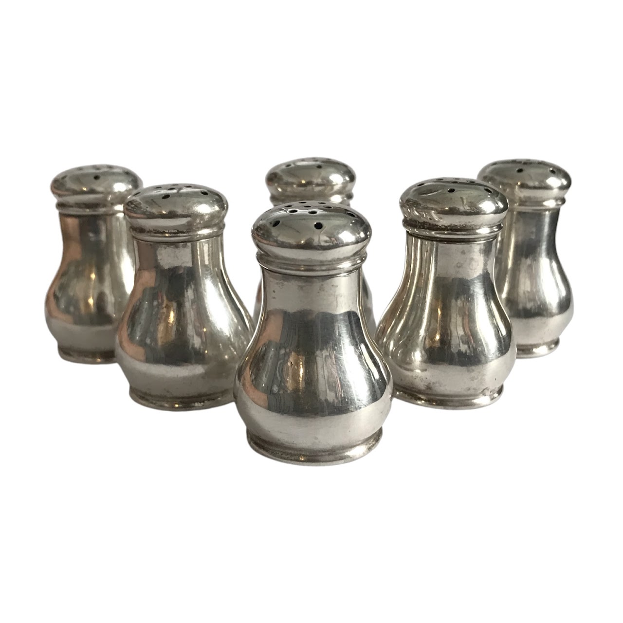 Sterling Silver Individual Salt Shaker Set