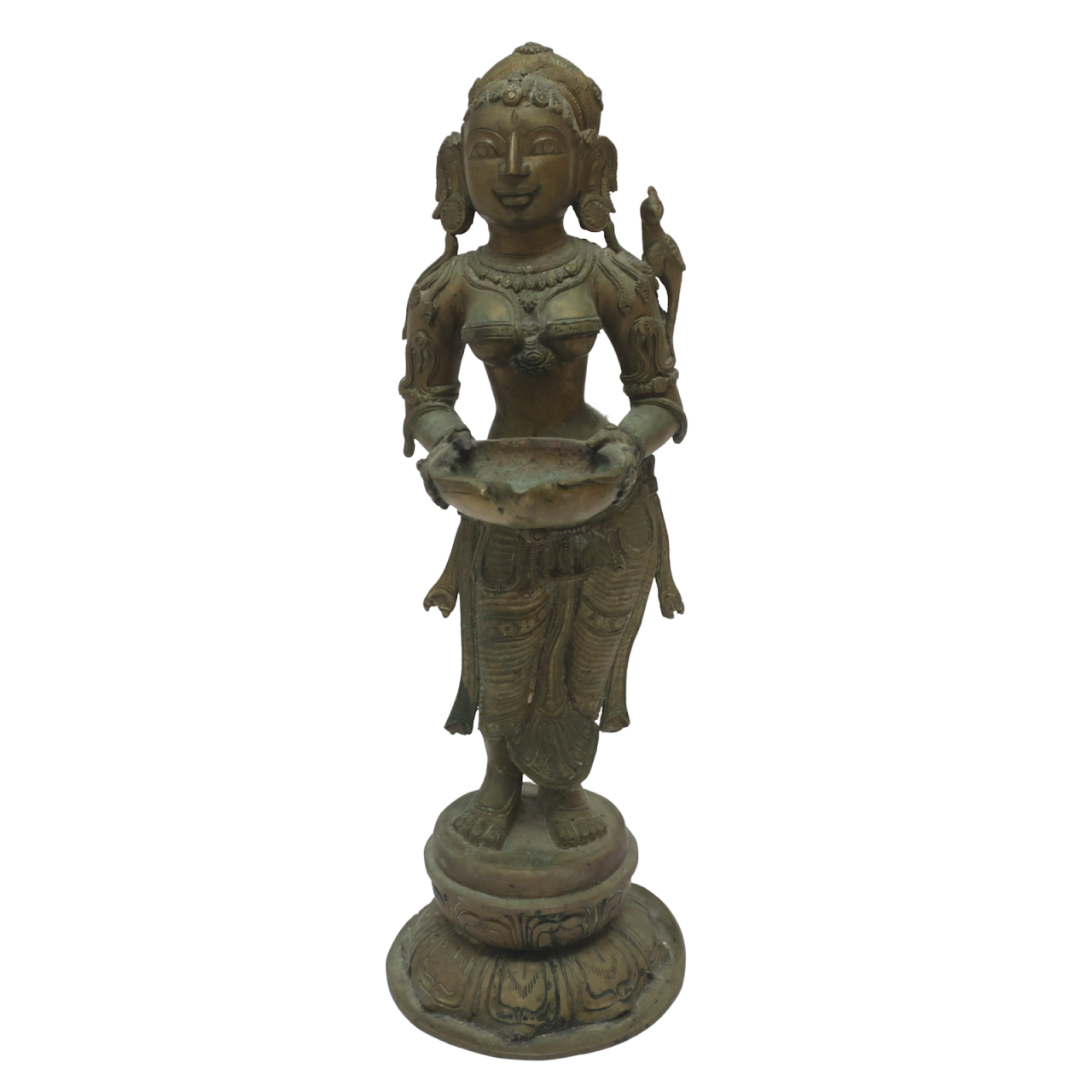 Brass Hindu Goddess Statue