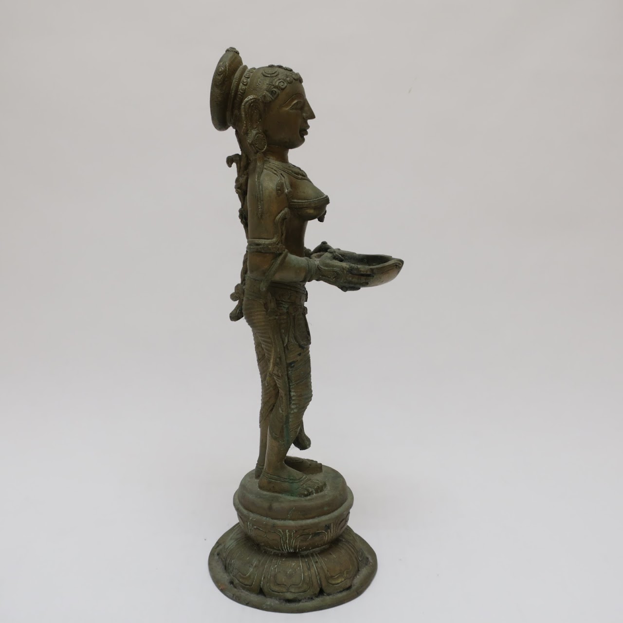 Brass Hindu Goddess Statue