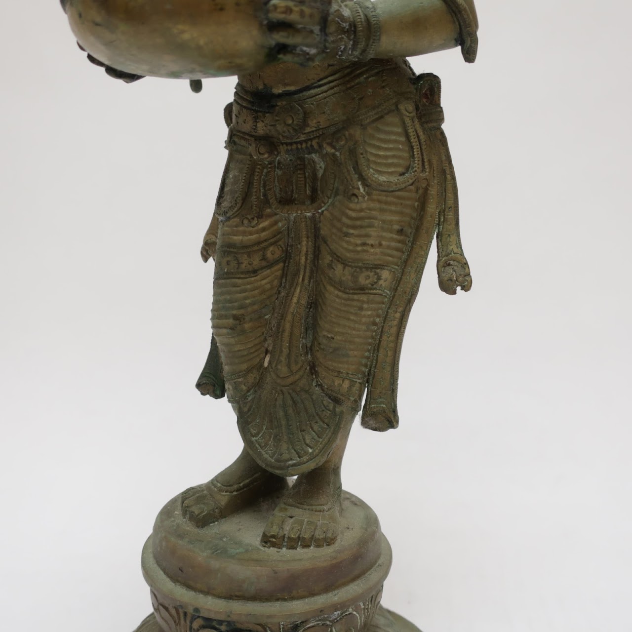 Brass Hindu Goddess Statue