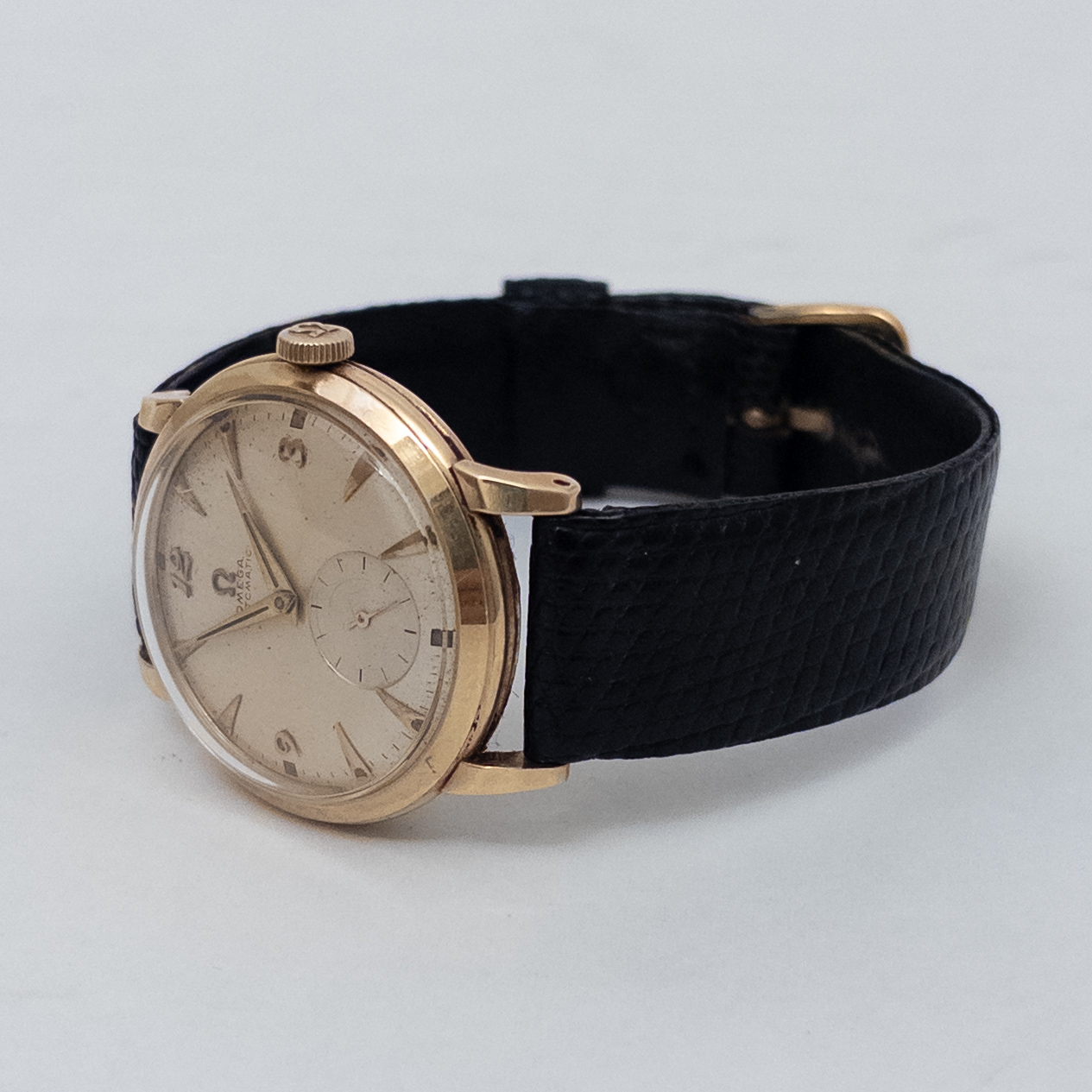 Omega 14K Gold 1950s Bumper Automatic Watch