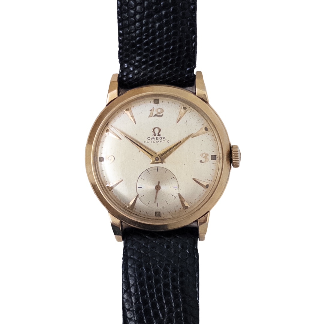 Omega 14K Gold 1950s Bumper Automatic Watch