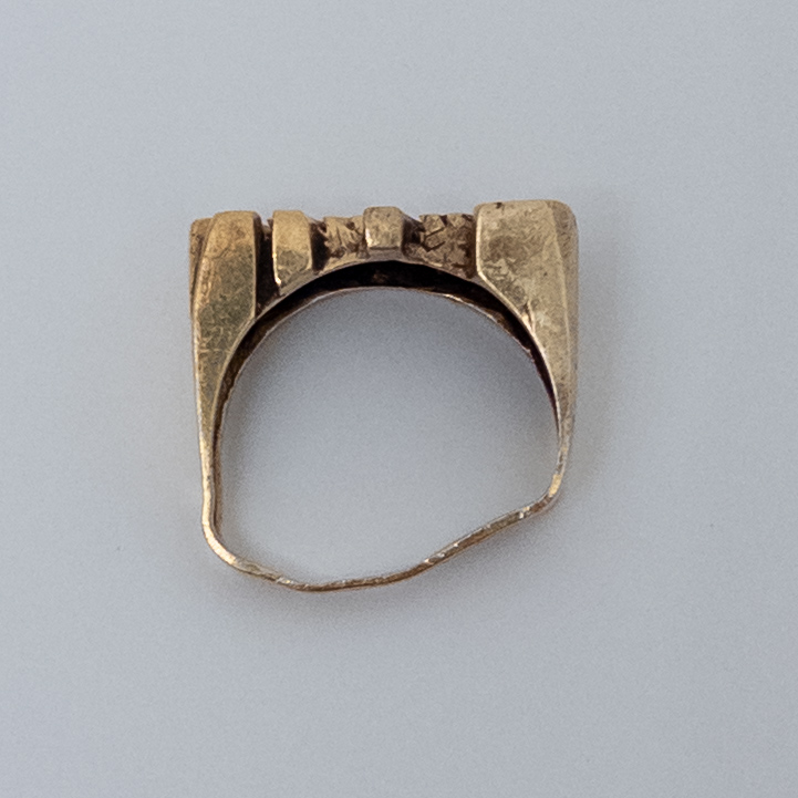 14K Gold 'Ralphie' Nameplate Signet Ring