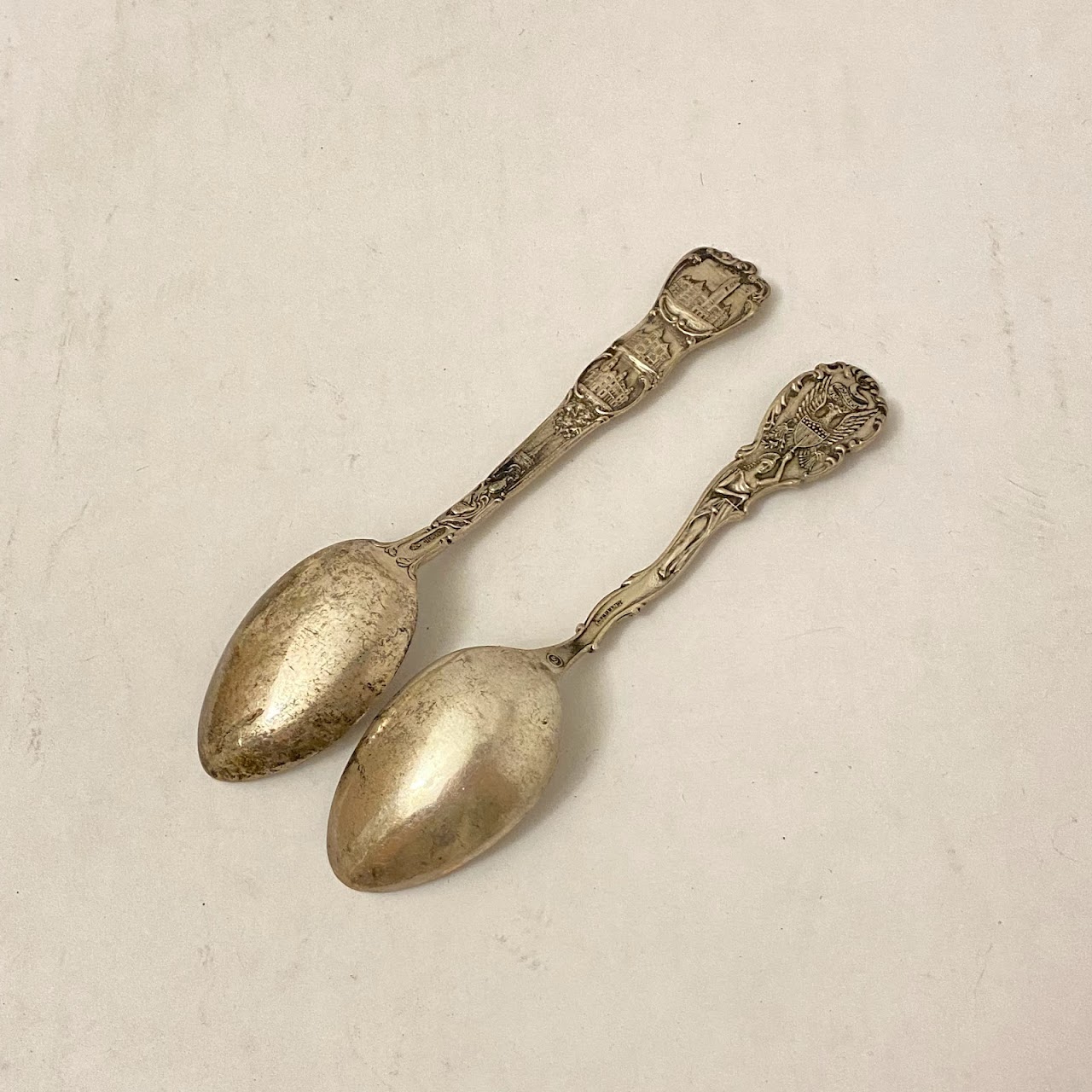 Sterling Silver Set Of 21 Collector Spoons & One Fork