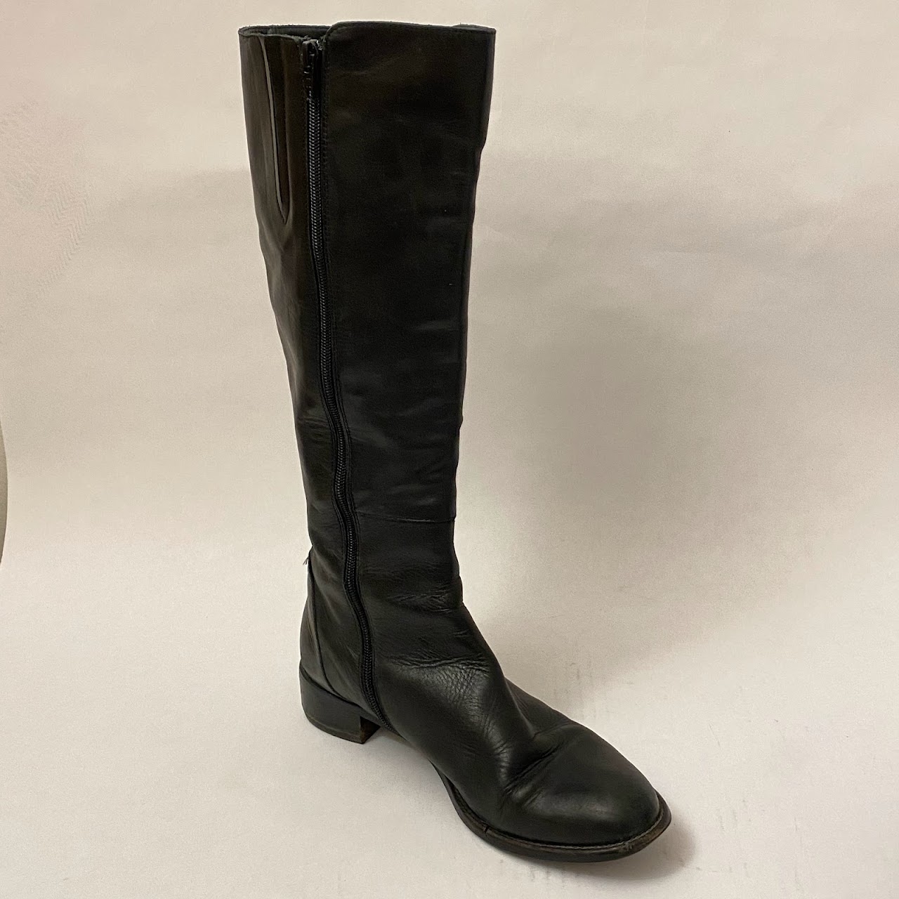 Gucci Calf Height Leather Boots