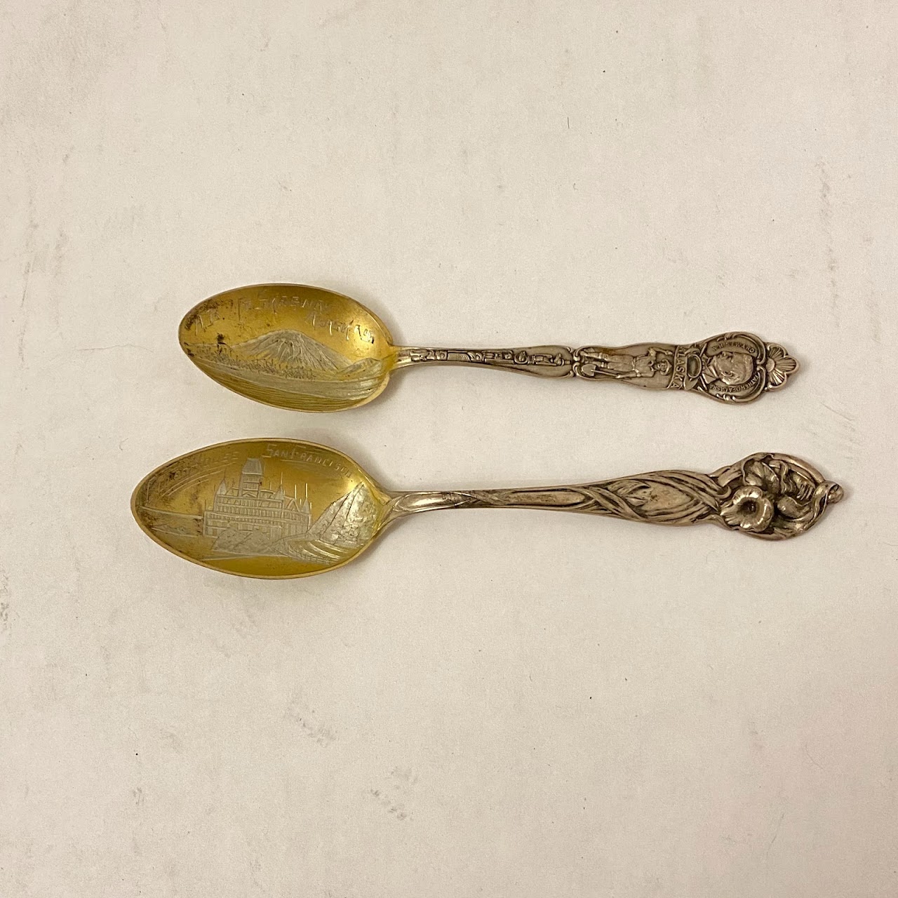 Sterling Silver Set Of 21 Collector Spoons & One Fork