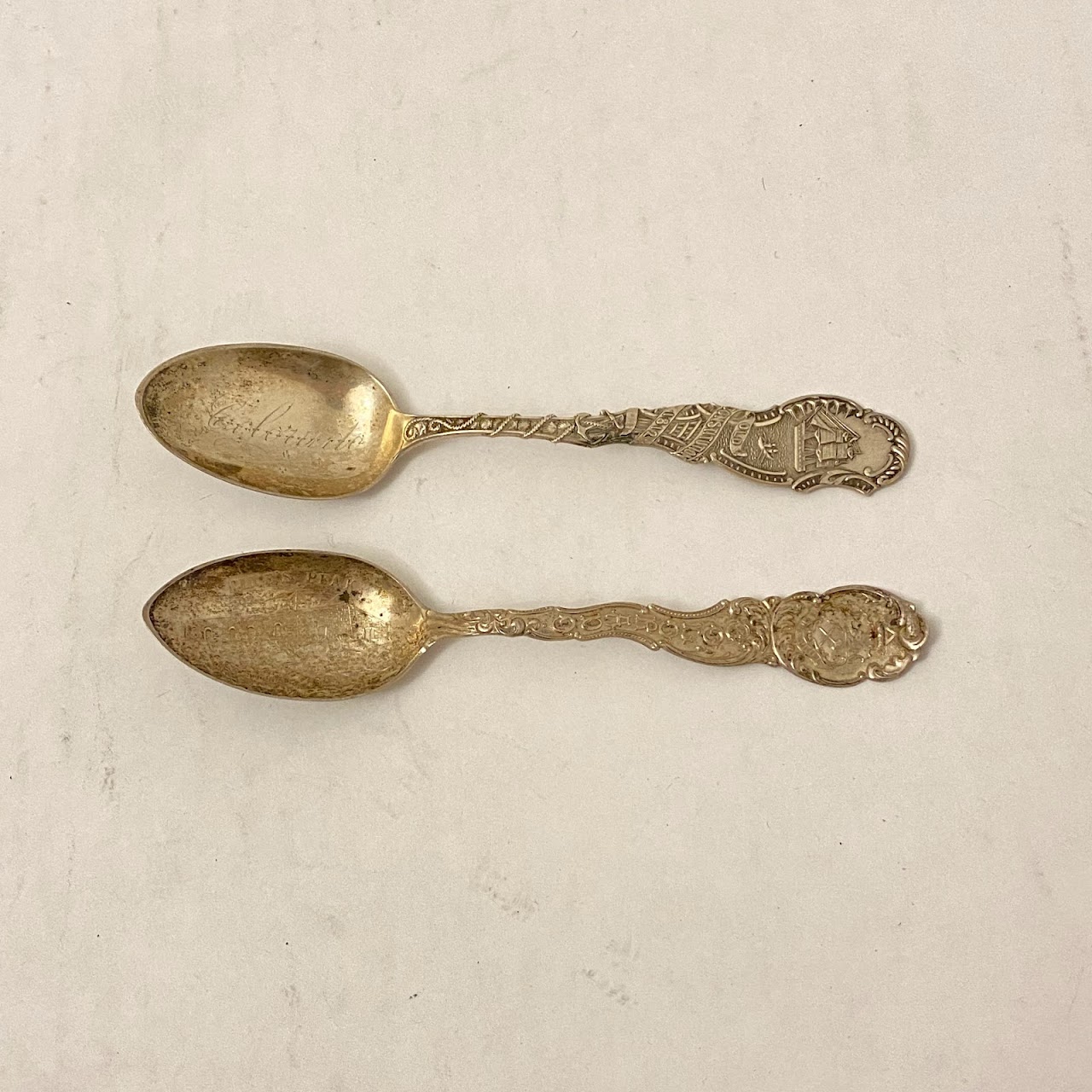 Sterling Silver Set Of 21 Collector Spoons & One Fork