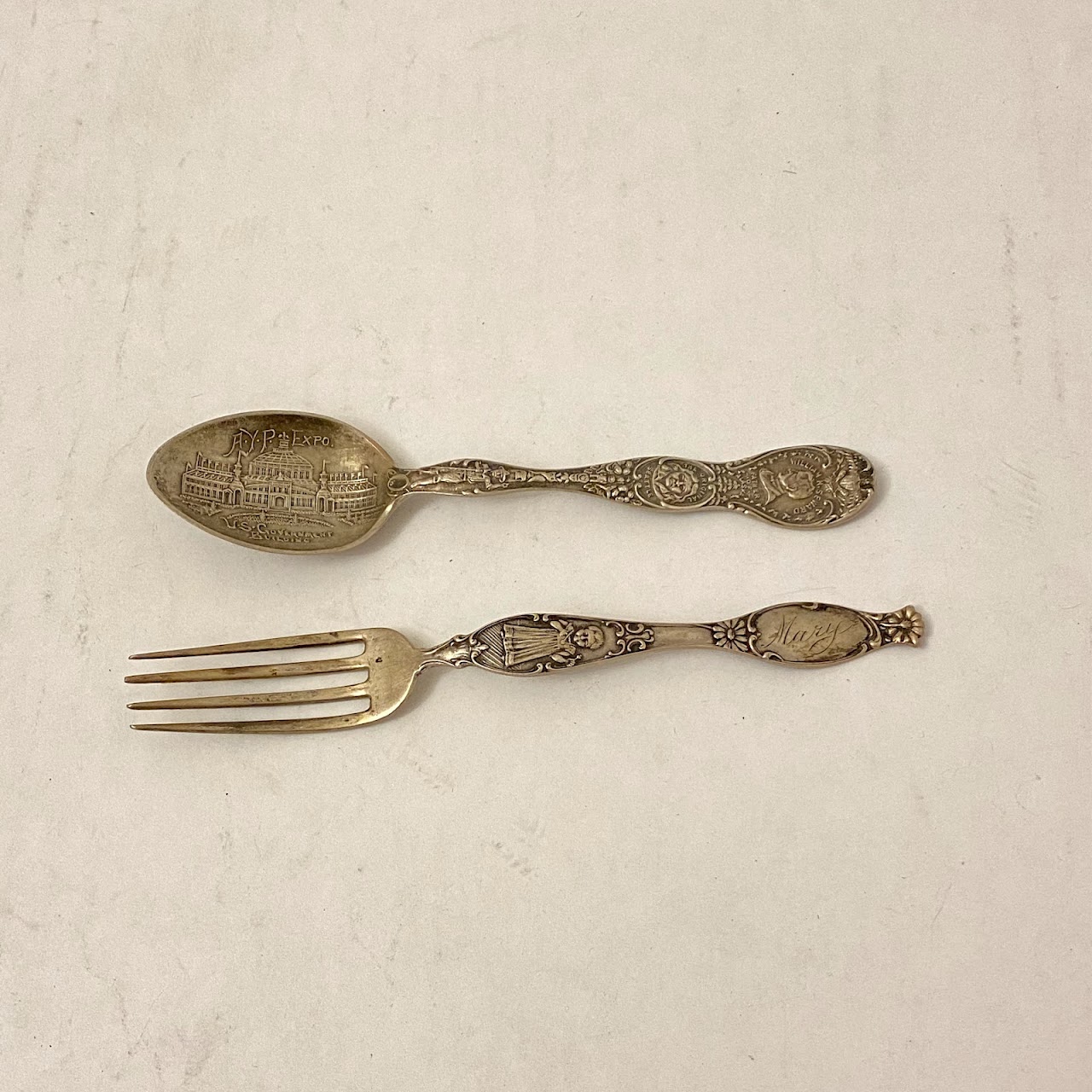 Sterling Silver Set Of 21 Collector Spoons & One Fork