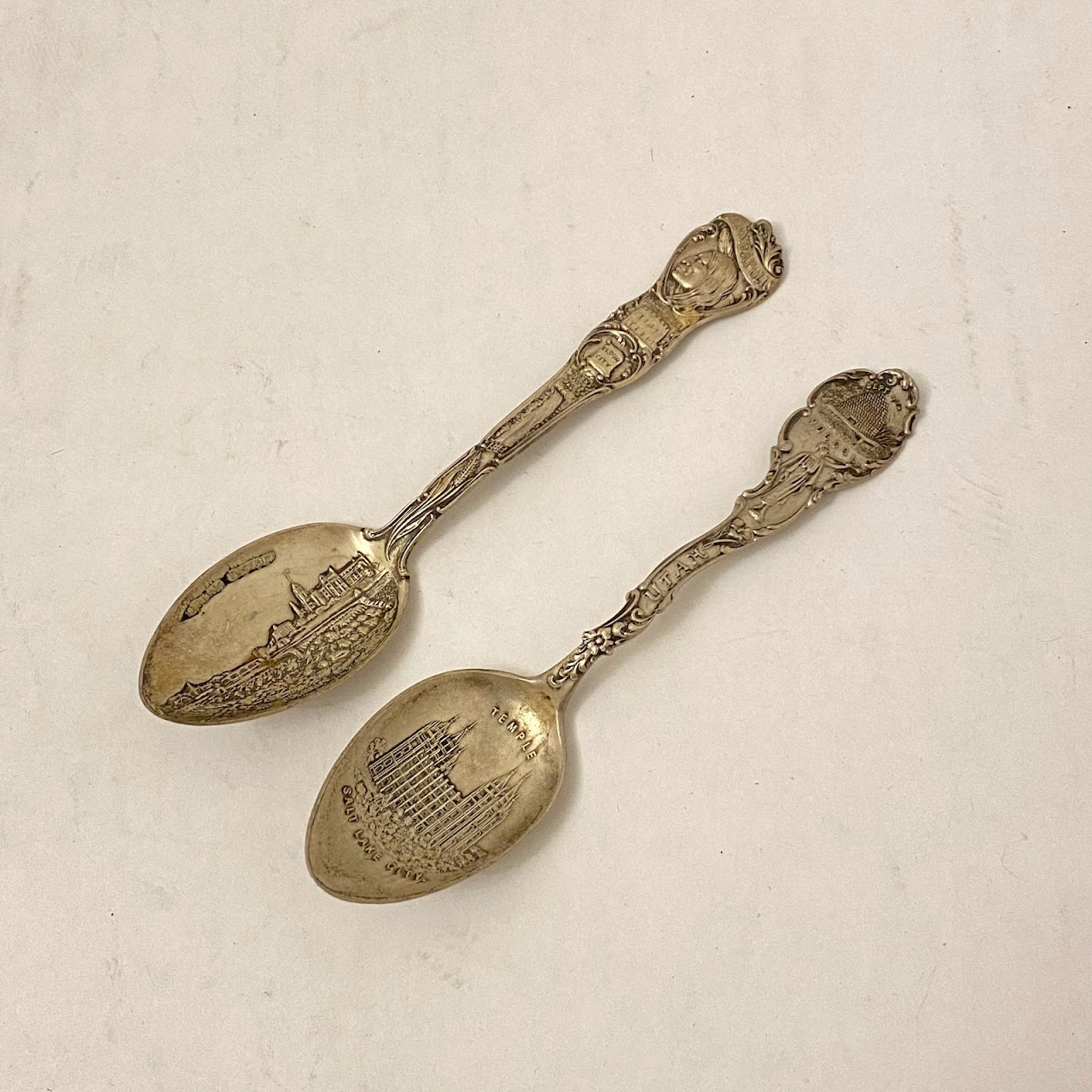 Sterling Silver Set Of 21 Collector Spoons & One Fork