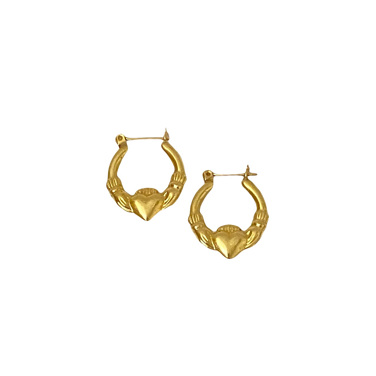 14K Claddagh Earrings