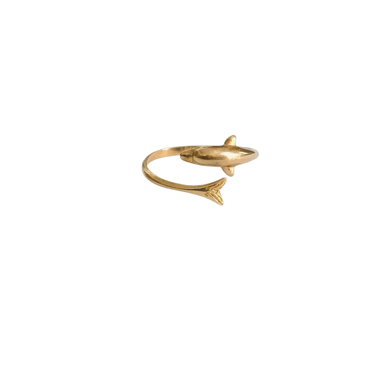 14K Gold Dolphin Ring