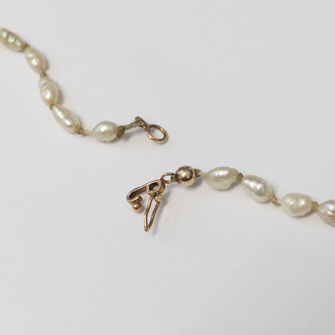 18K Gold & Seed Pearl Necklace