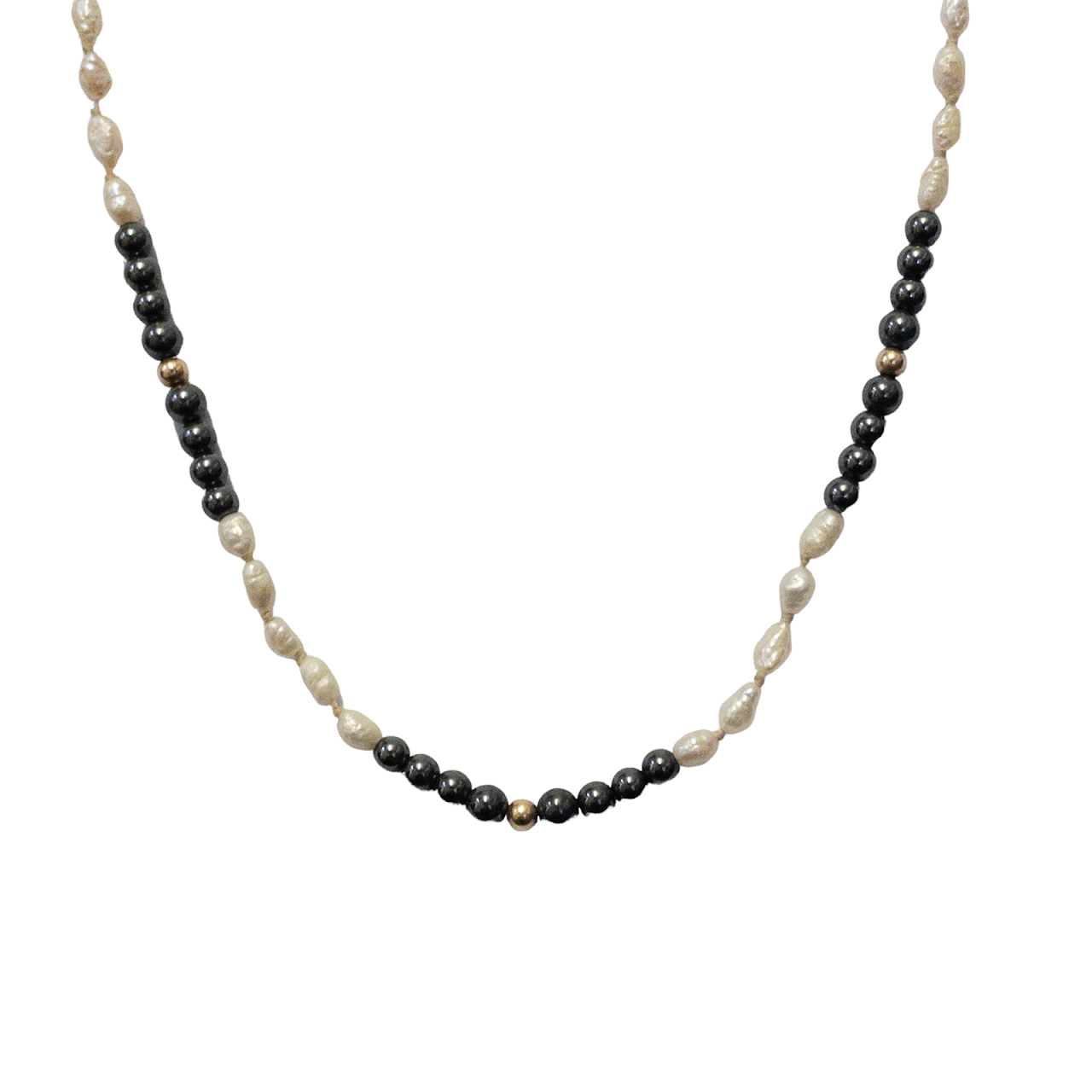 18K Gold & Seed Pearl Necklace