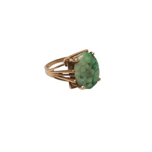 14K Gold & Jade Ring