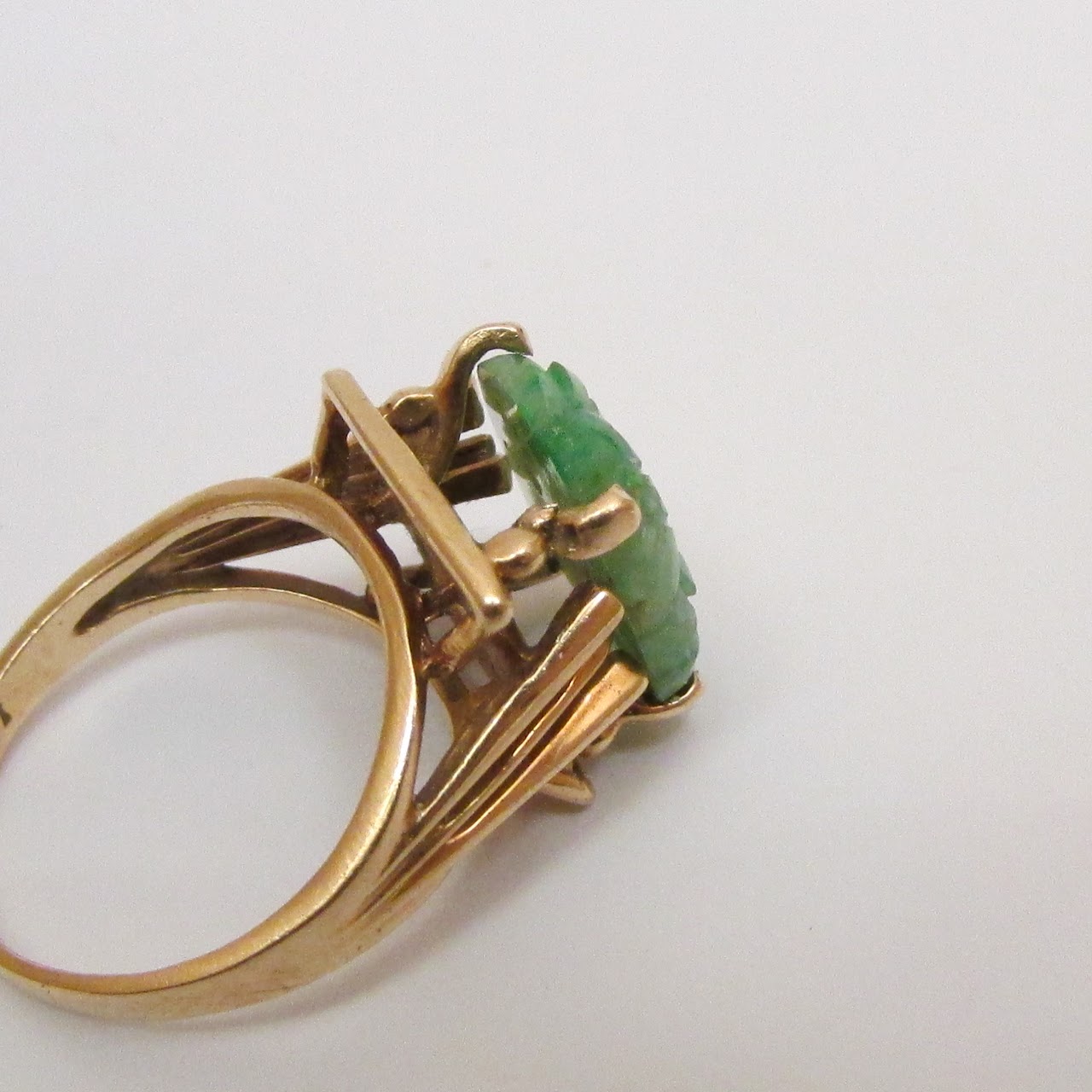 14K Gold & Jade Ring