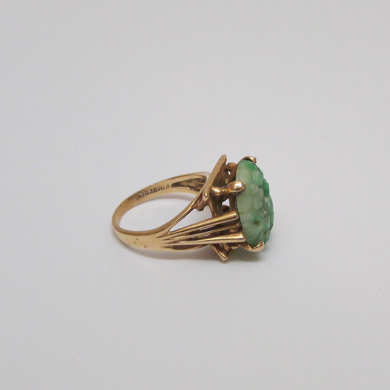 14K Gold & Jade Ring