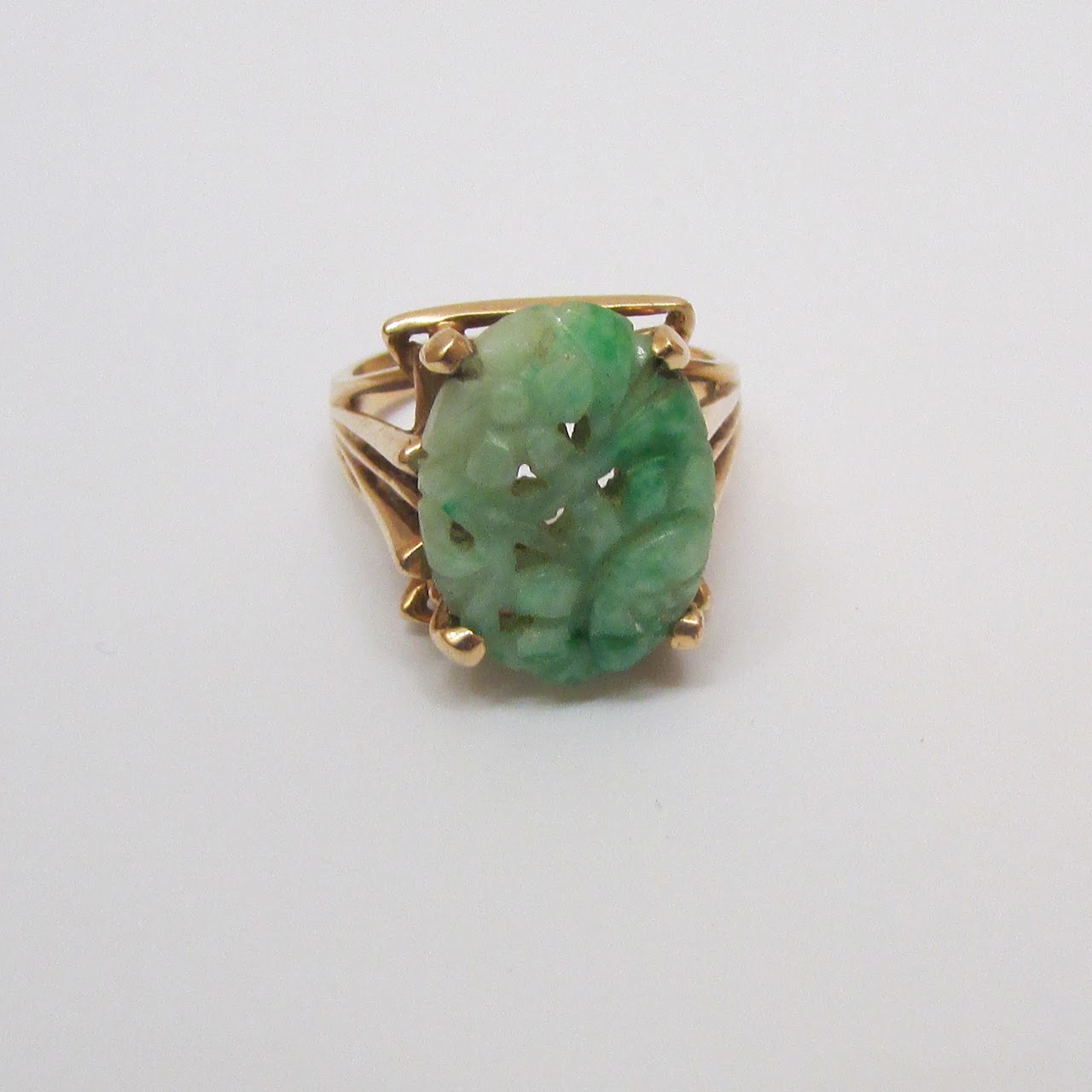 14K Gold & Jade Ring