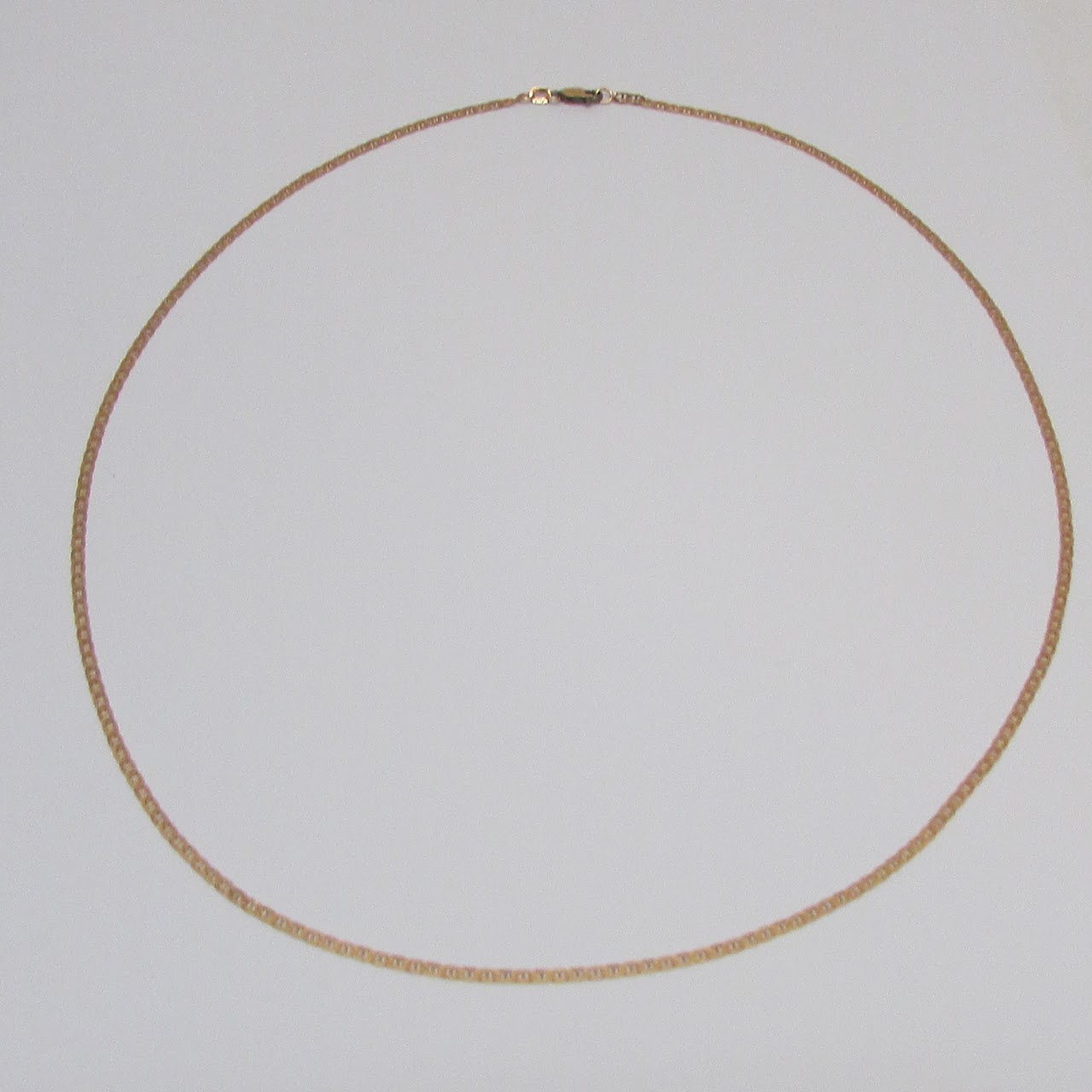 14K Gold Anchor Chain Necklace