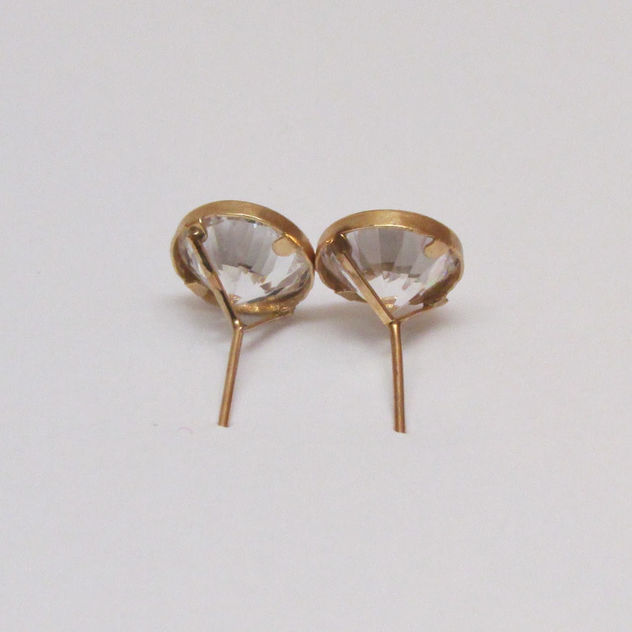 14K Gold & Cubic Zirconia Earrings