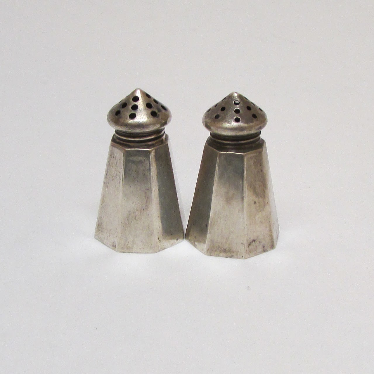 Sterling Silver Individual Octagonal Shaker Set