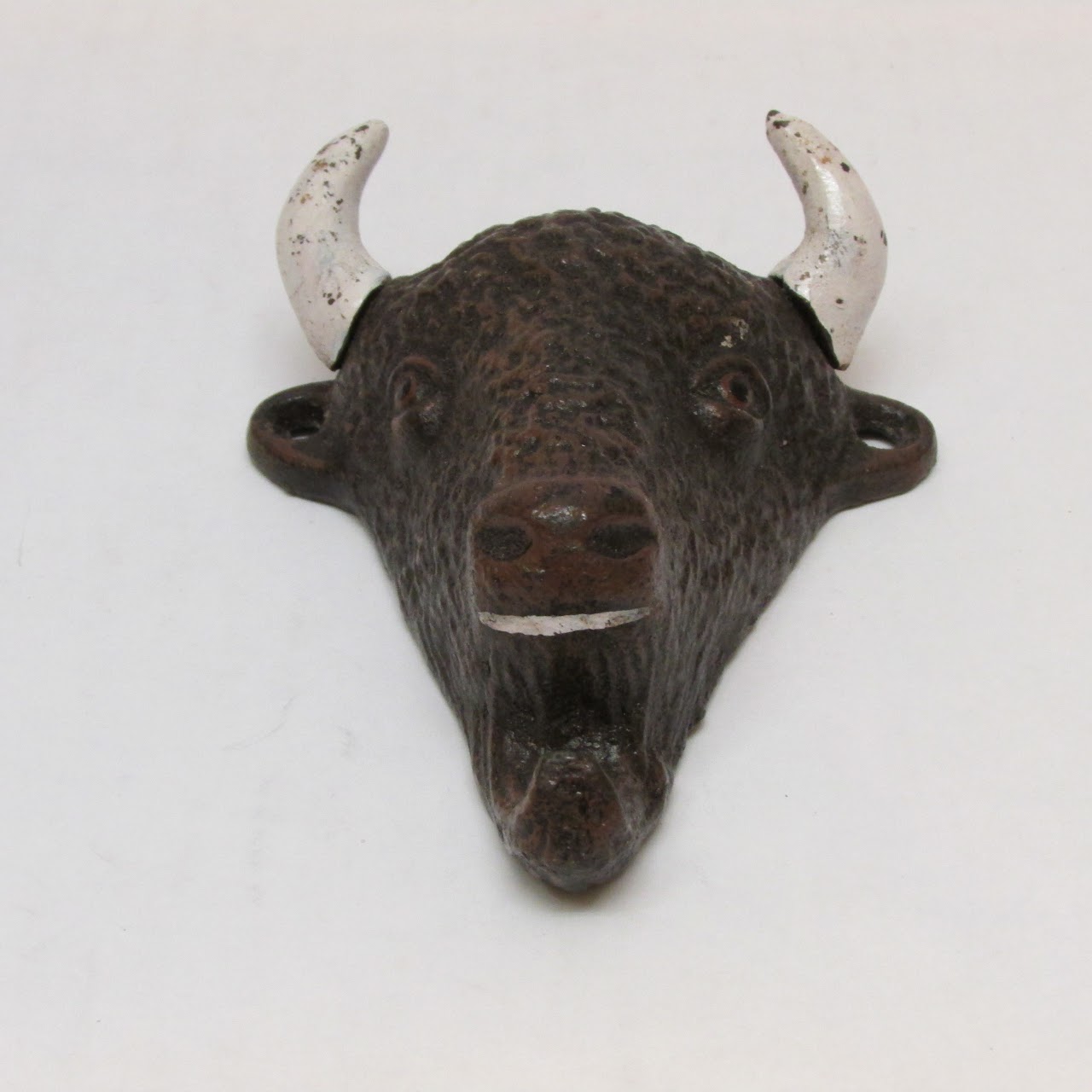 Cast Iron Vintage Bull Head Hook