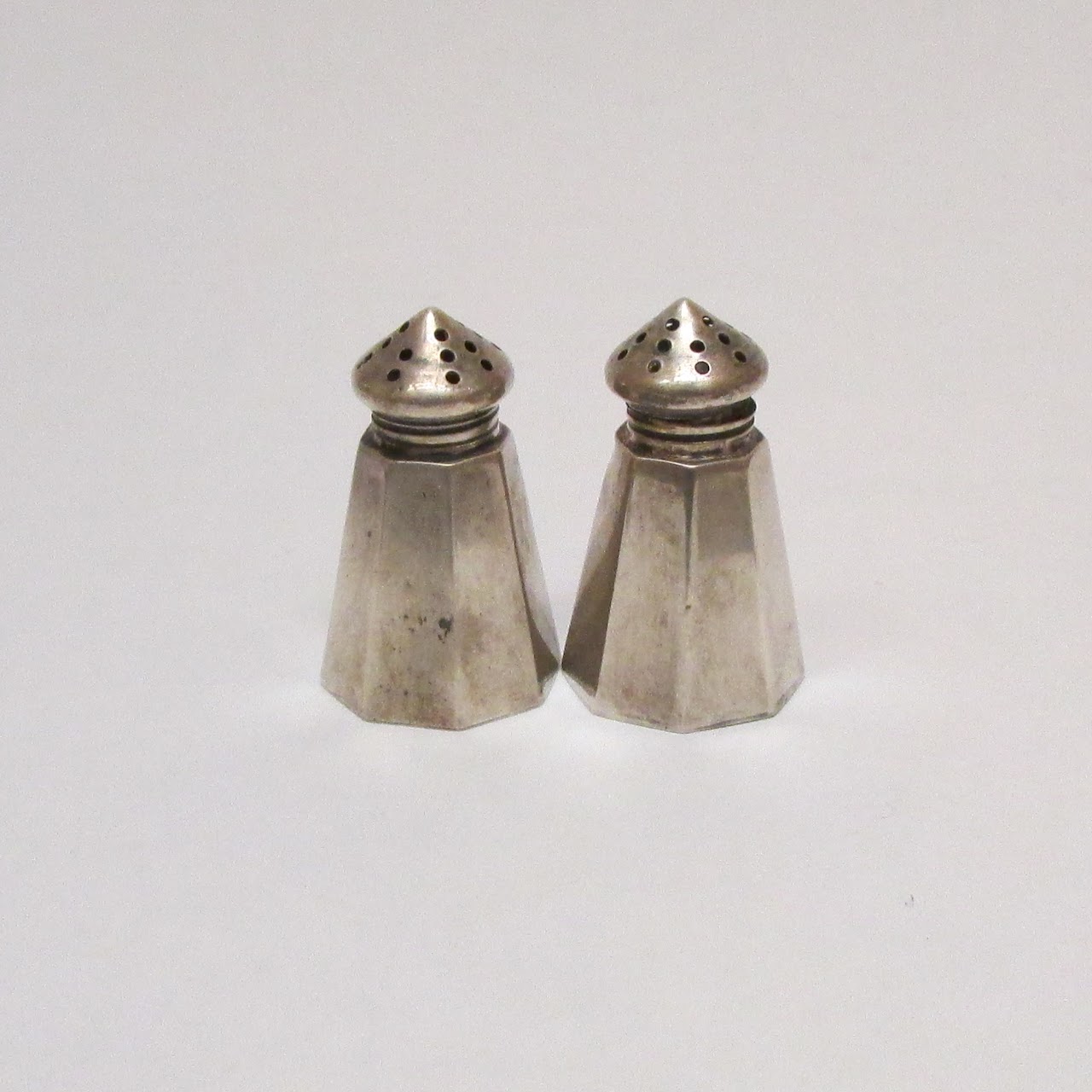 Sterling Silver Individual Octagonal Shaker Set