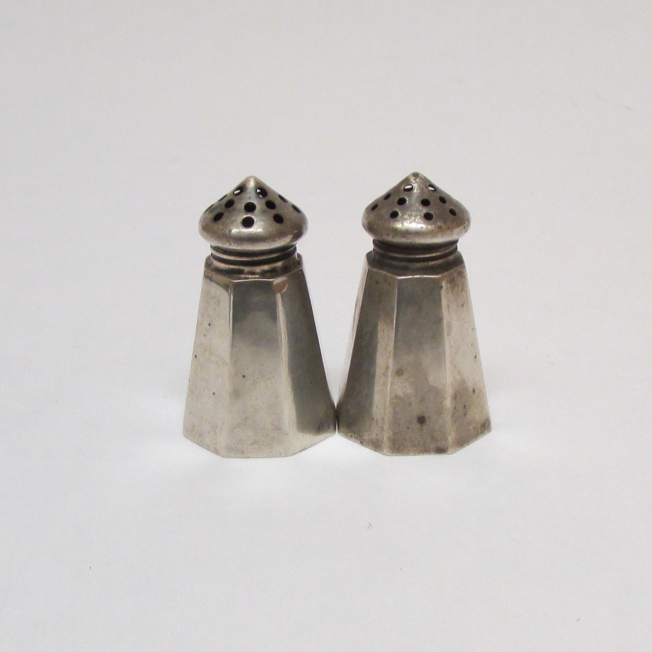 Sterling Silver Individual Octagonal Shaker Set