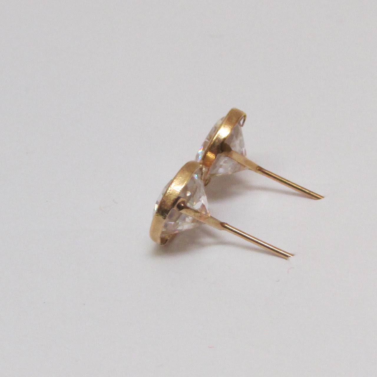 14K Gold & Cubic Zirconia Earrings